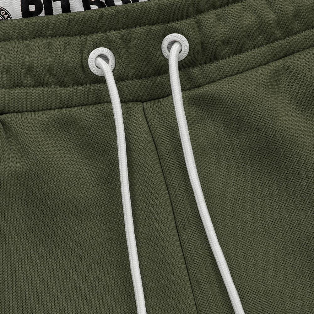 Pit Bull West Coast Jogginghosen, Old School small Logo, olive, XL