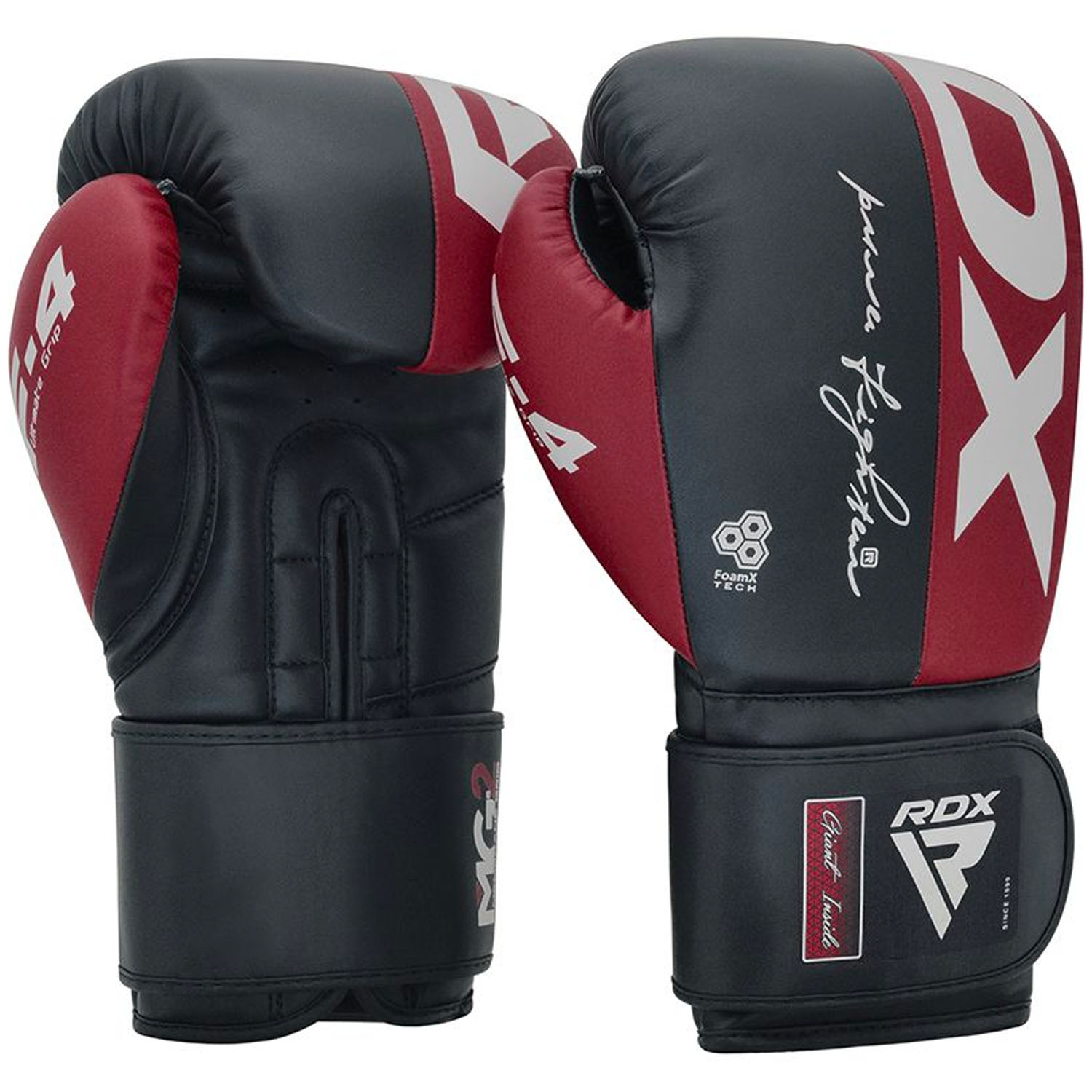 RDX Boxing Gloves, Rex F4, maroon-blue, 12 Oz