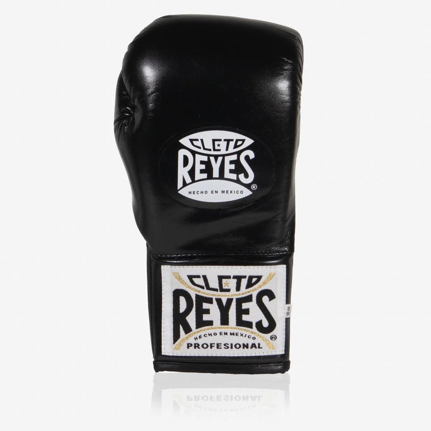 Cleto Reyes Boxhandschuhe, Safetec Contest, schwarz-silber, 10 Oz