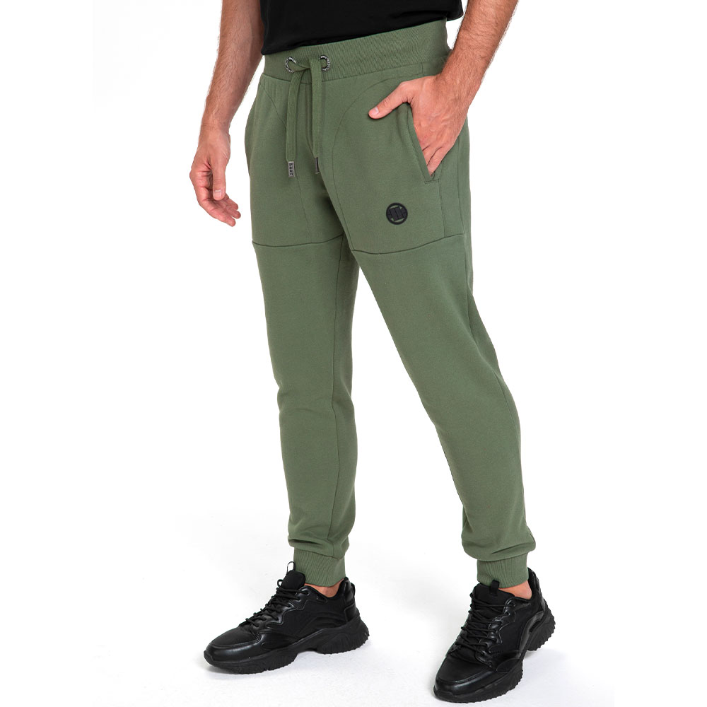 Pit Bull West Coast Jogging Pants, Small Logo, olive, XL