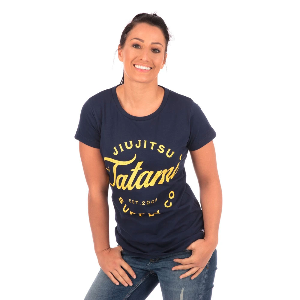 Tatami T-Shirt, Damen, Classic, Logo, navy, XL