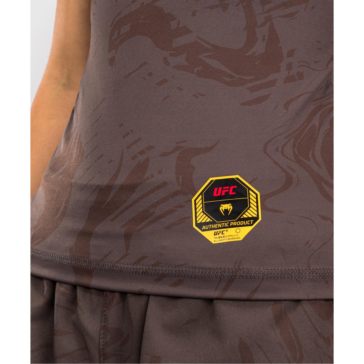 VENUM Rashguard S/S, Women, UFC Fusion Fight Week, brown, L