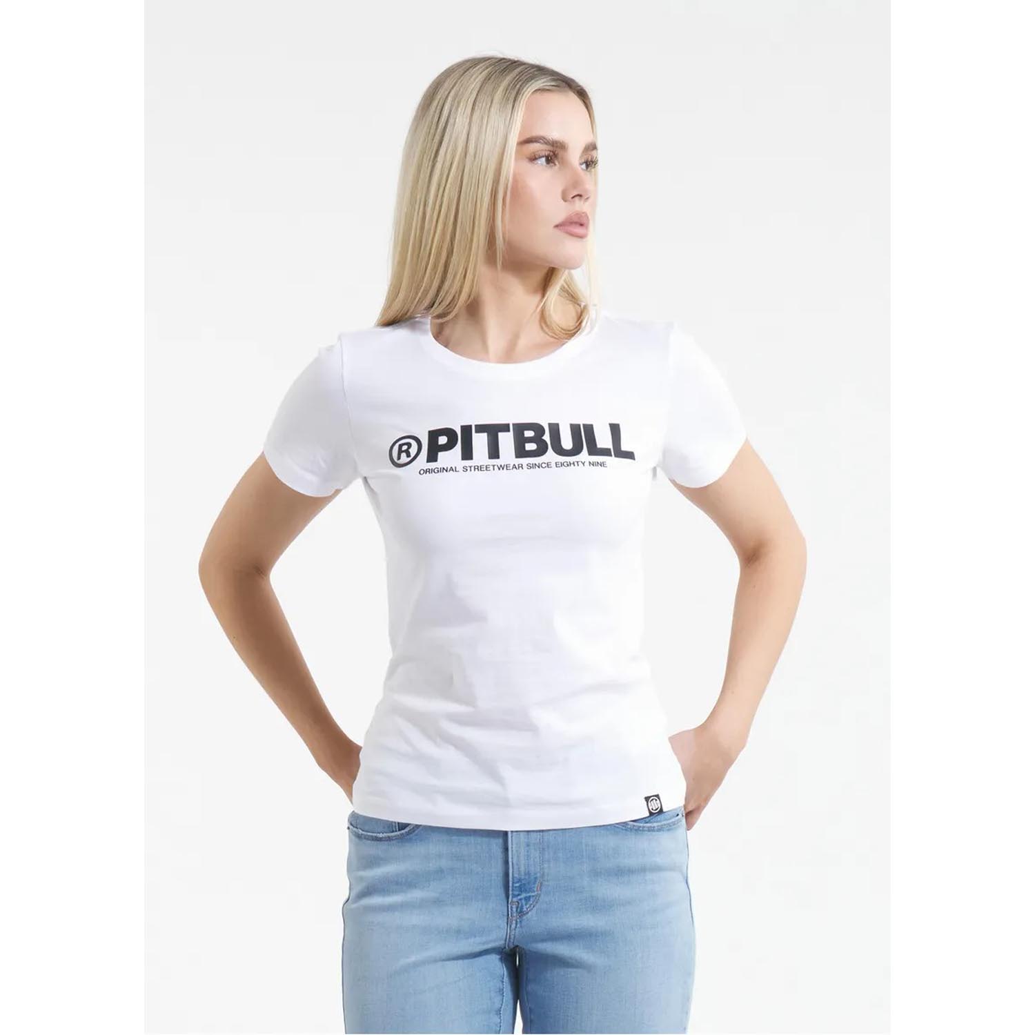 Pit Bull West Coast T-Shirt, Women, R, wihte-black, XL