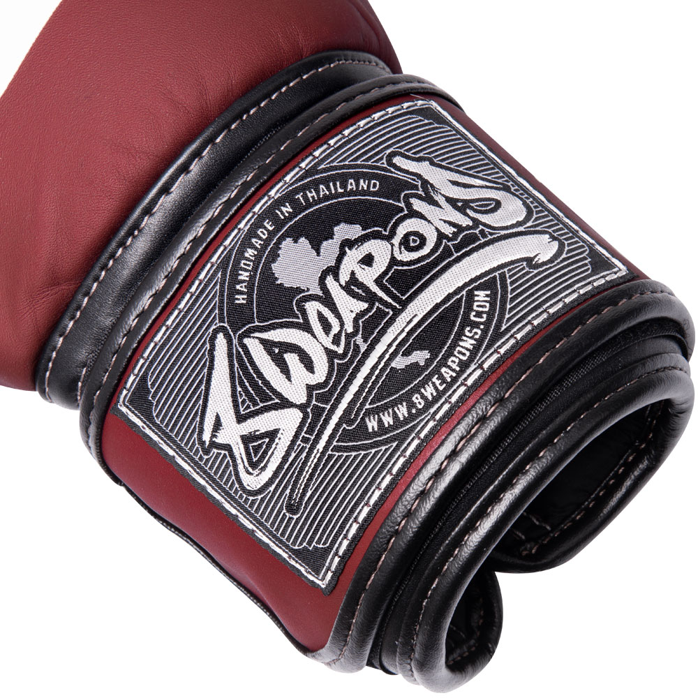 8 WEAPONS Boxhandschuhe, BIG 8 Premium, weinrot, 12 Oz