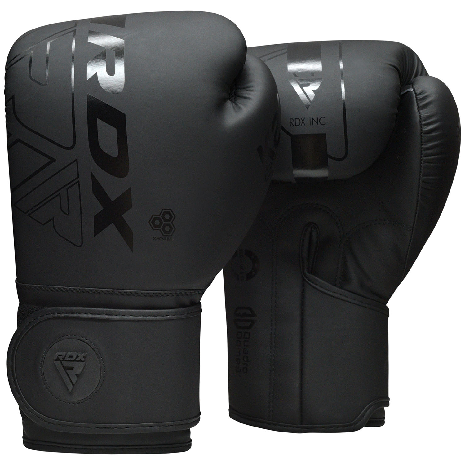 RDX Boxing Gloves, Kara Series F6, black-matt, 16 Oz