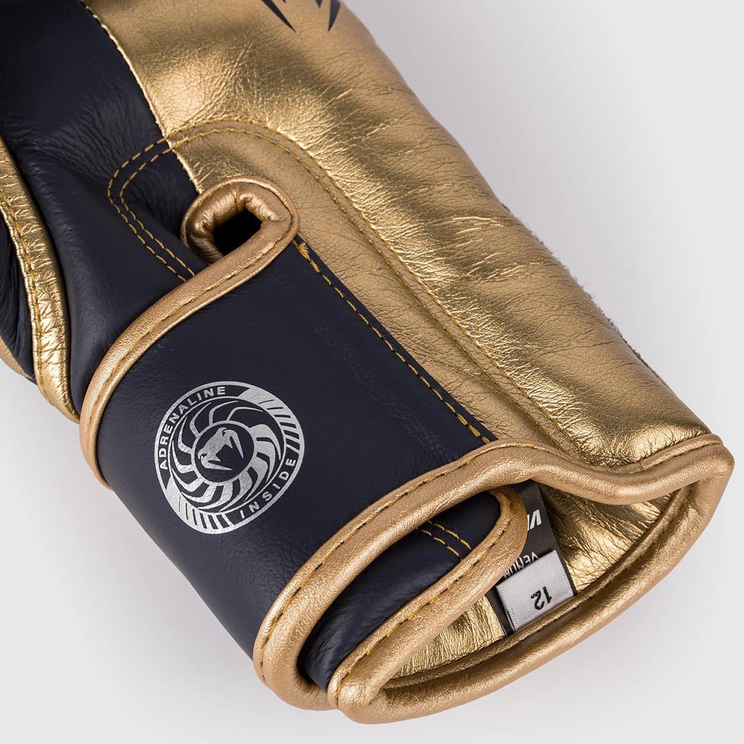 VENUM Boxing Gloves, Giant 3.0, Nappa Leather, navy-gold, 16 Oz