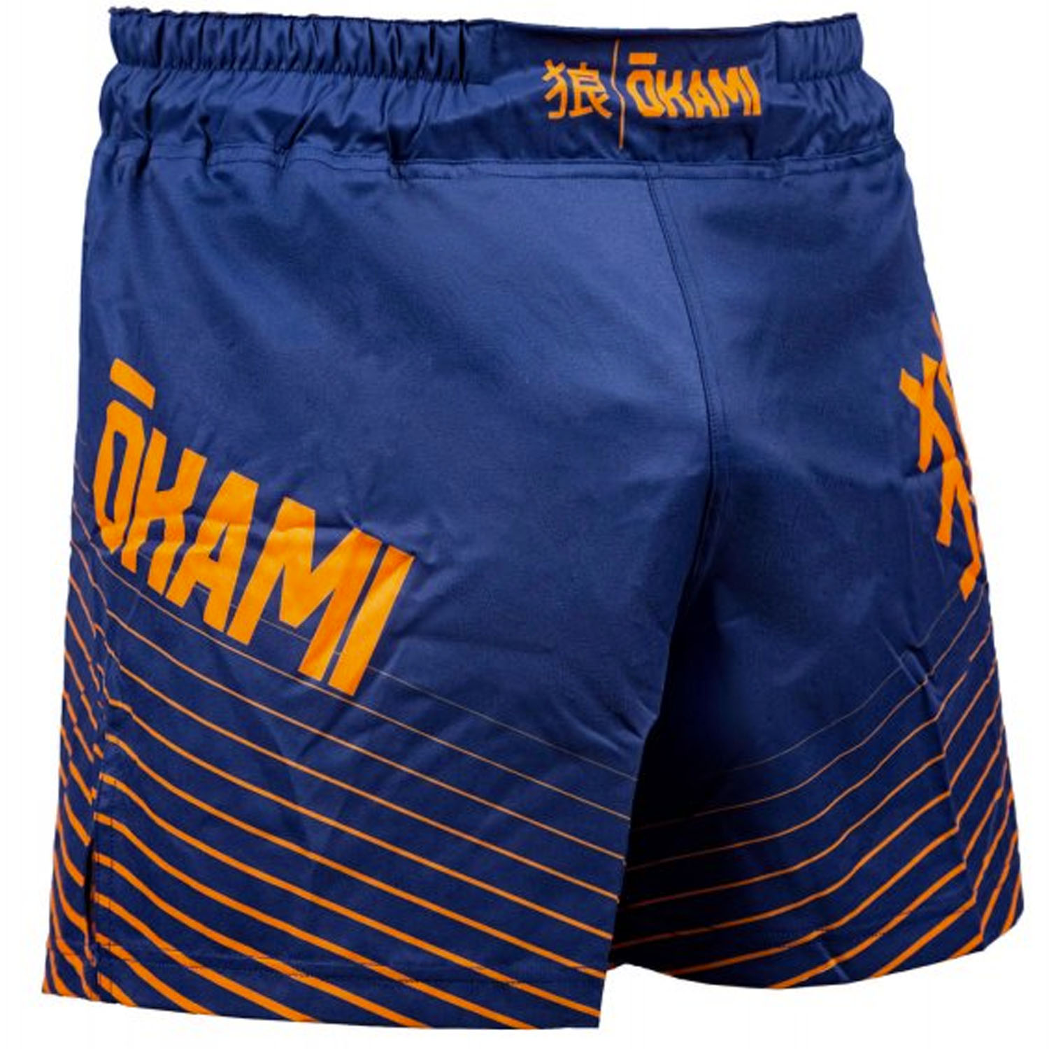 OKAMI MMA Fight Shorts, Big Kanji, navy, XXL
