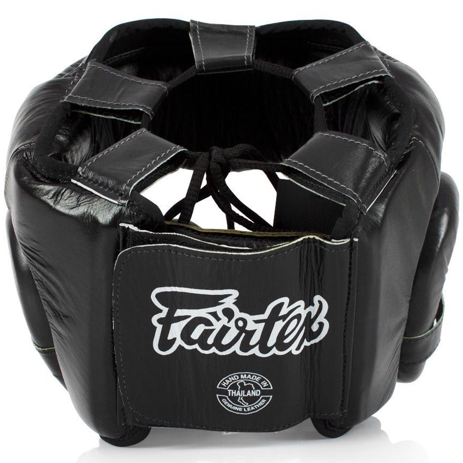 Fairtex Head Guard, HG13L, Diagonal Vision, black, L
