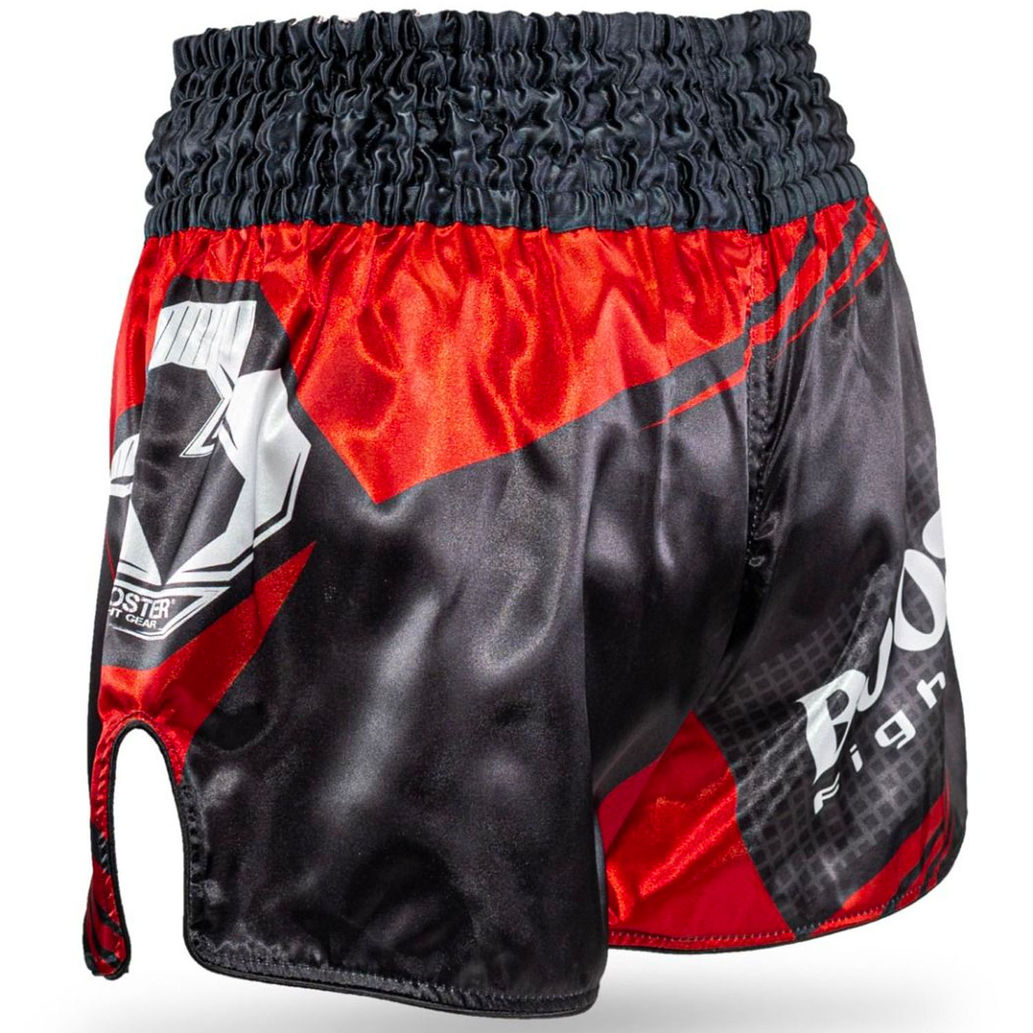 Booster Muay Thai Shorts, AD Xplosion 2, black-red, S