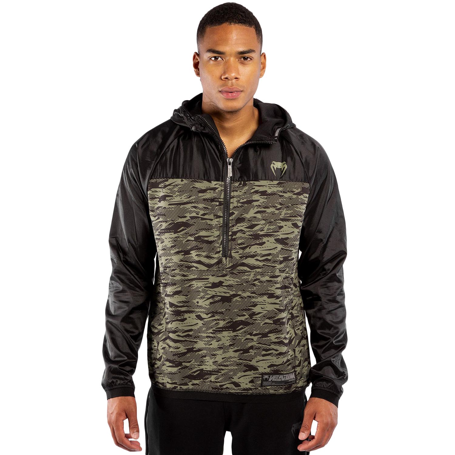 VENUM Half Zip Hoody, Laser XT, black-camo