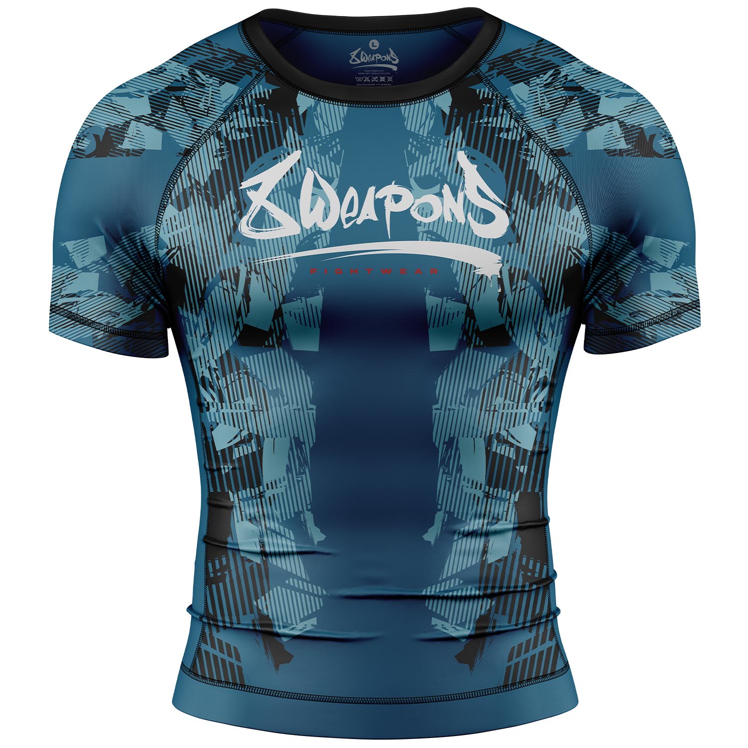 8 WEAPONS Rashguard, S/S, Hit 2.0, navy-black, L