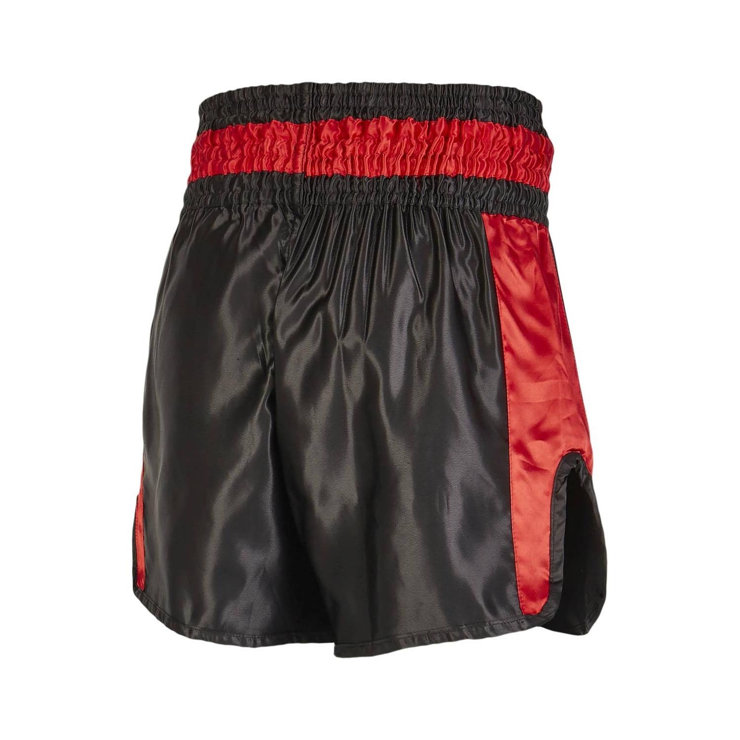 PX Muay Thai Shorts, Contender, black-red, M