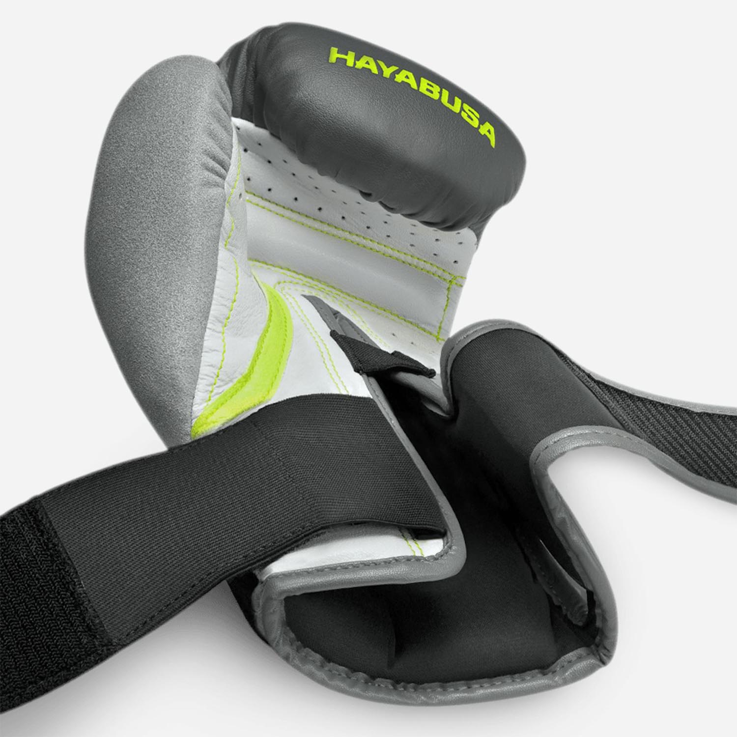 Hayabusa Boxhandschuhe, T3, grau-lime, 16 Oz