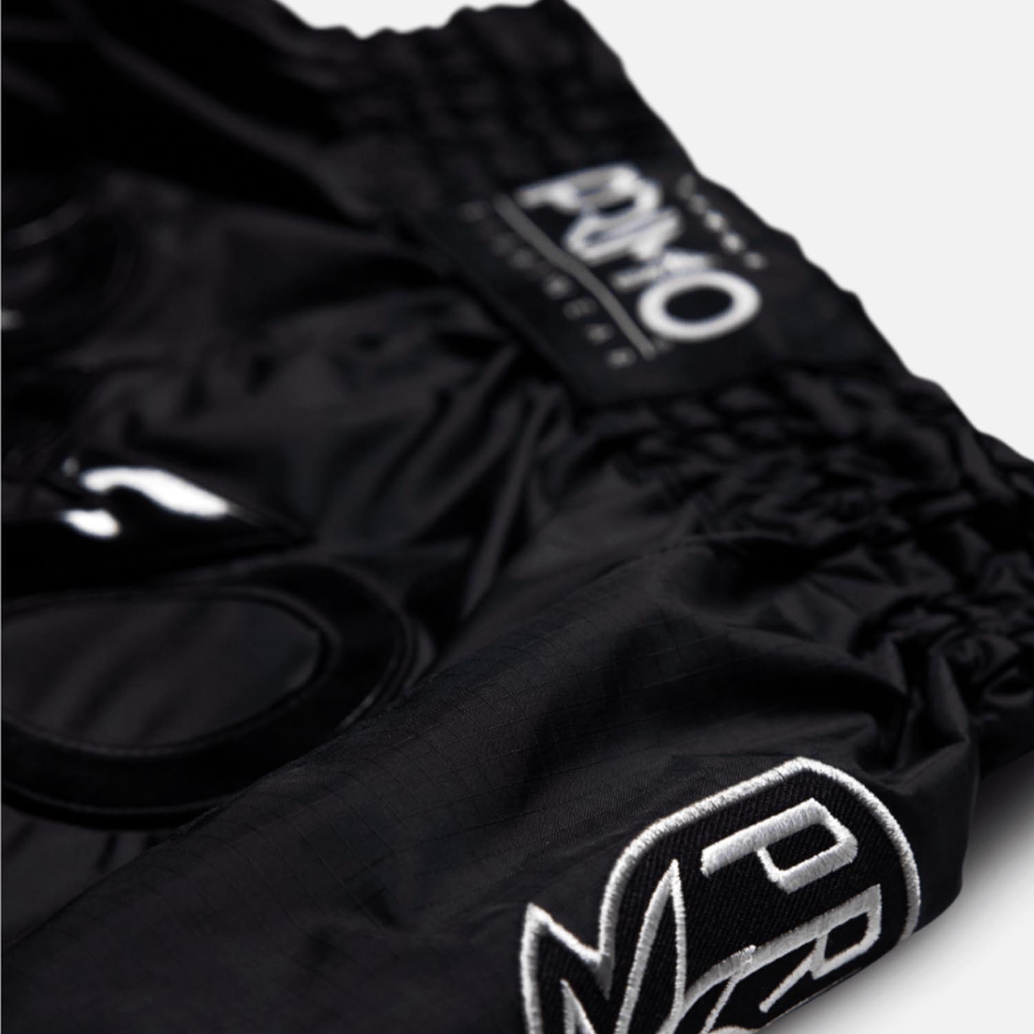 PRIMO Muay Thai Shorts, Black Panther II, black, XXL