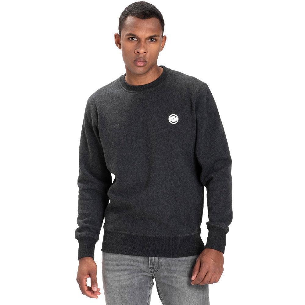 Pit Bull West Coast Pullover, Small Logo, dark-grey, S