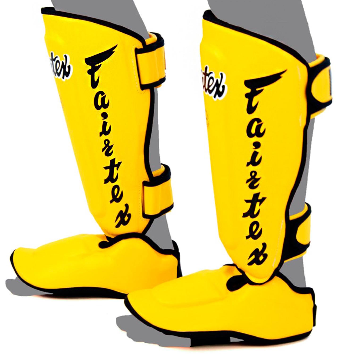 Fairtex Shin Guard, SP7, yellow, XL