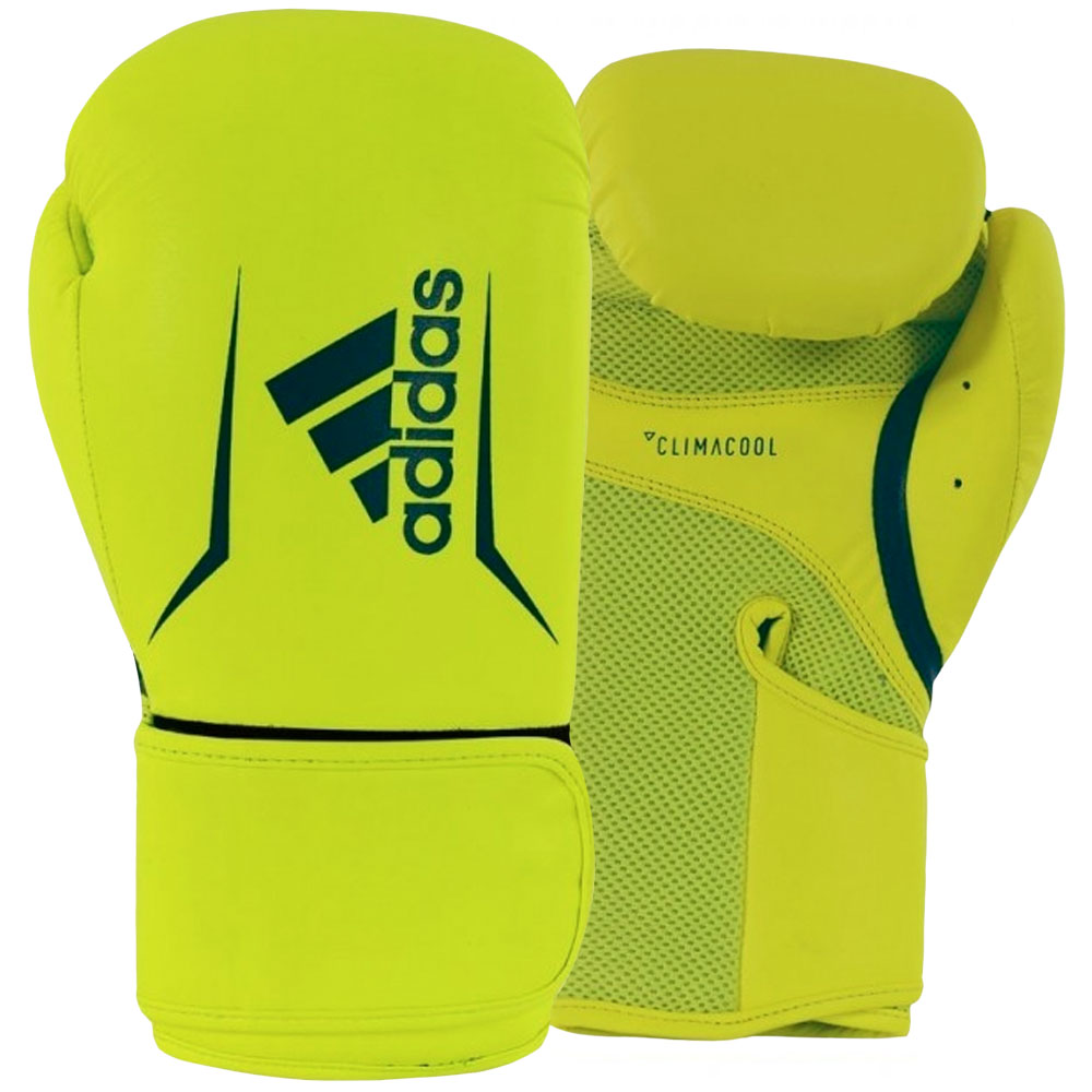 adidas Boxing Gloves, Speed 100, yellow-blue