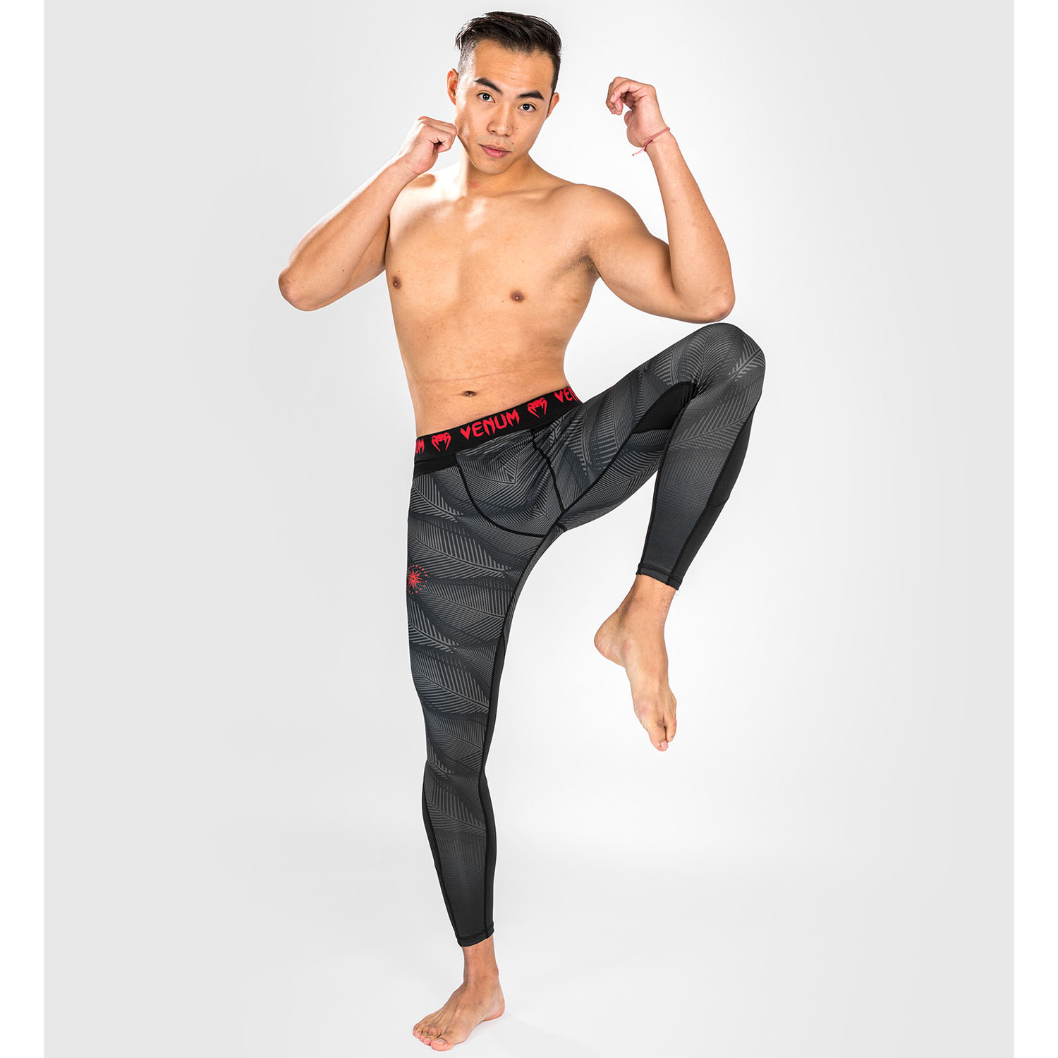 VENUM Compression Pants, Phantom, black-red, S