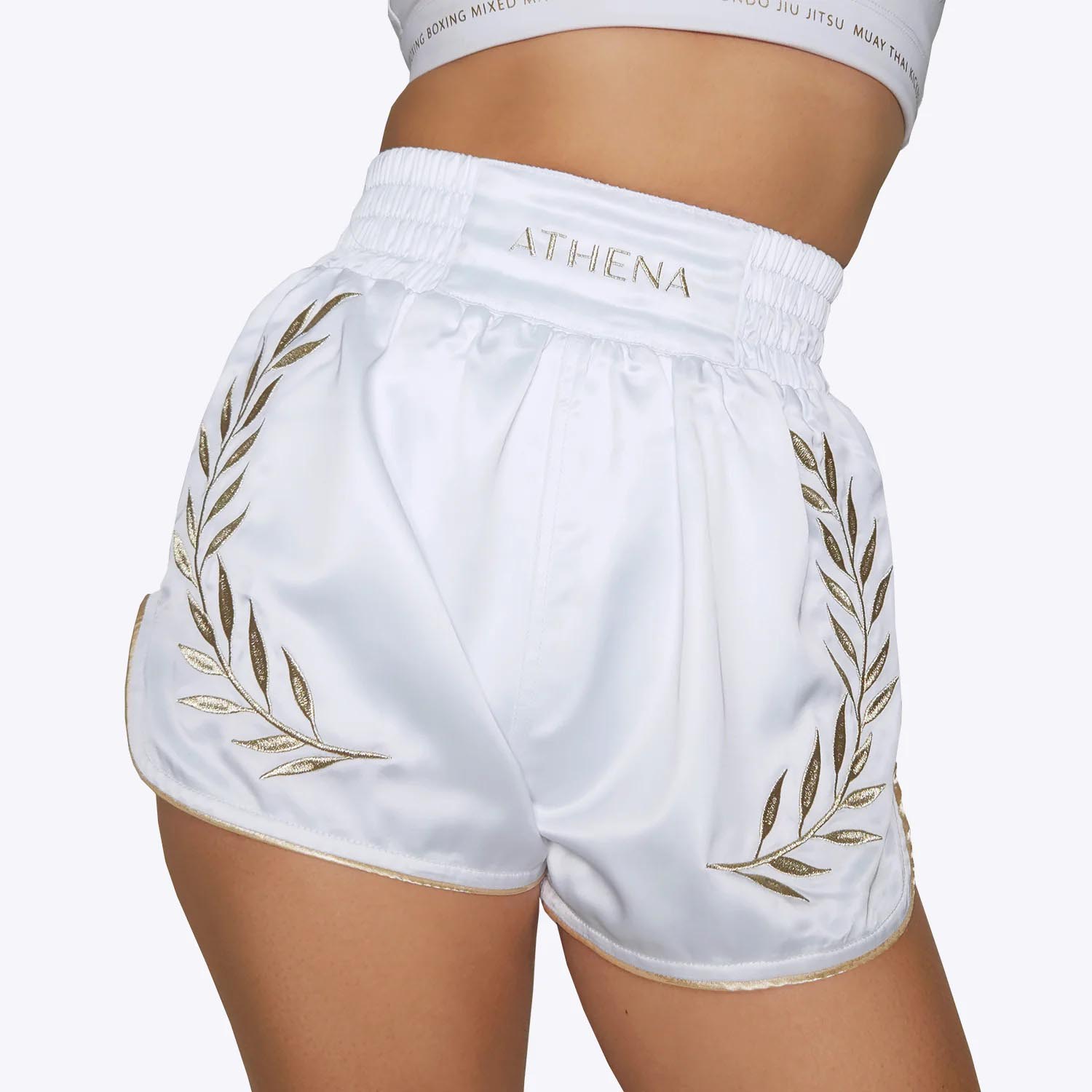 ATHENA Muay Thai Shorts, Women, Athena, white-gold, XL