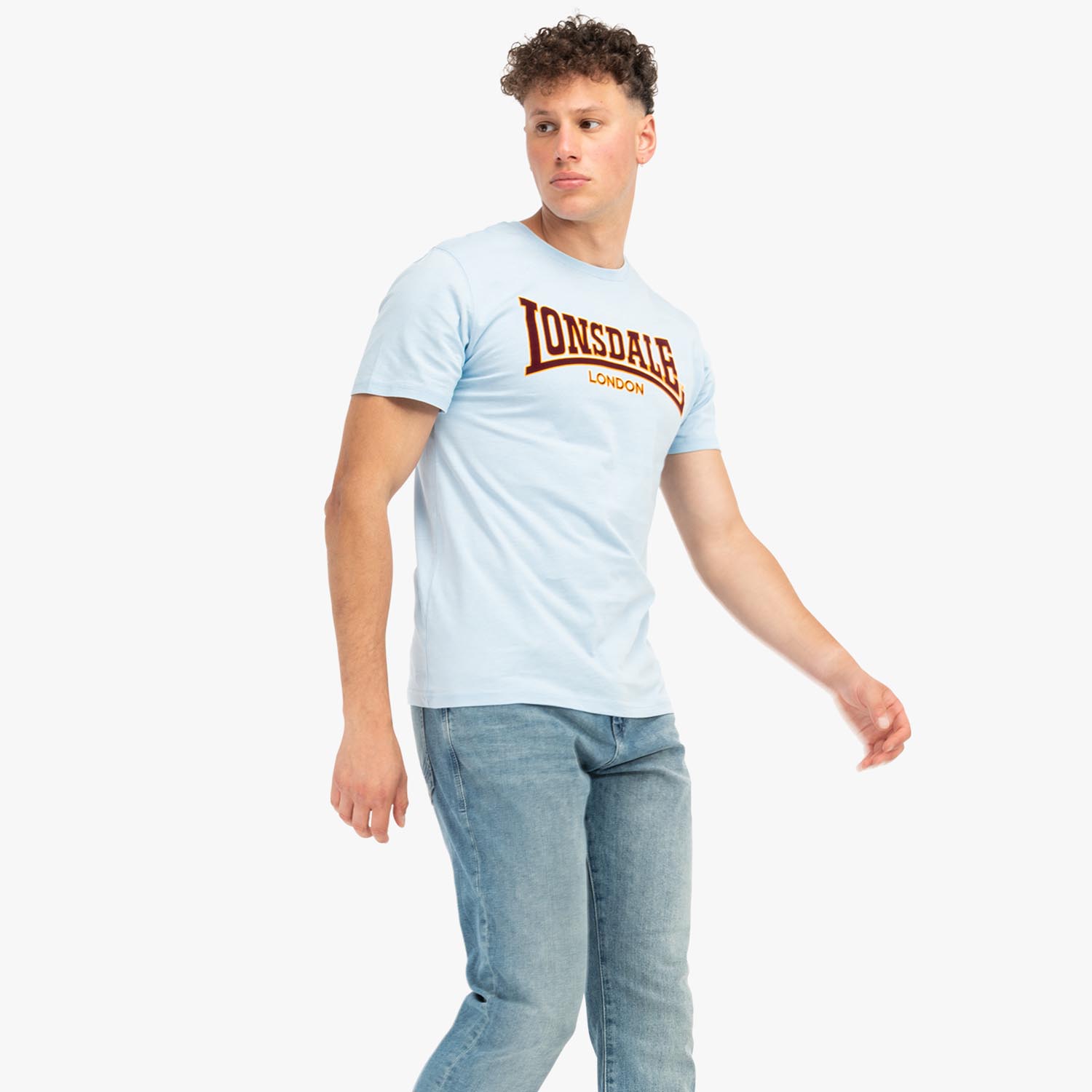 Lonsdale T-Shirt, Classic, sky blue, L