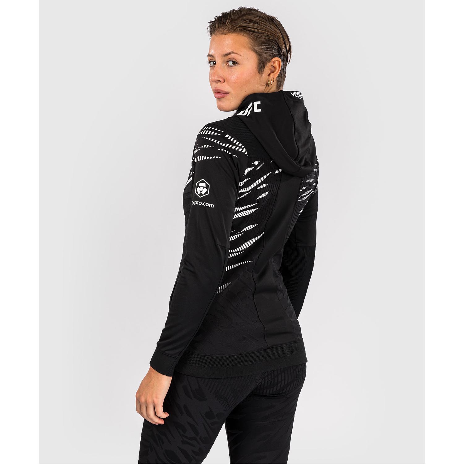 VENUM Zip Hoody, Women, UFC Fusion Authentic Fight Night, black-white, M