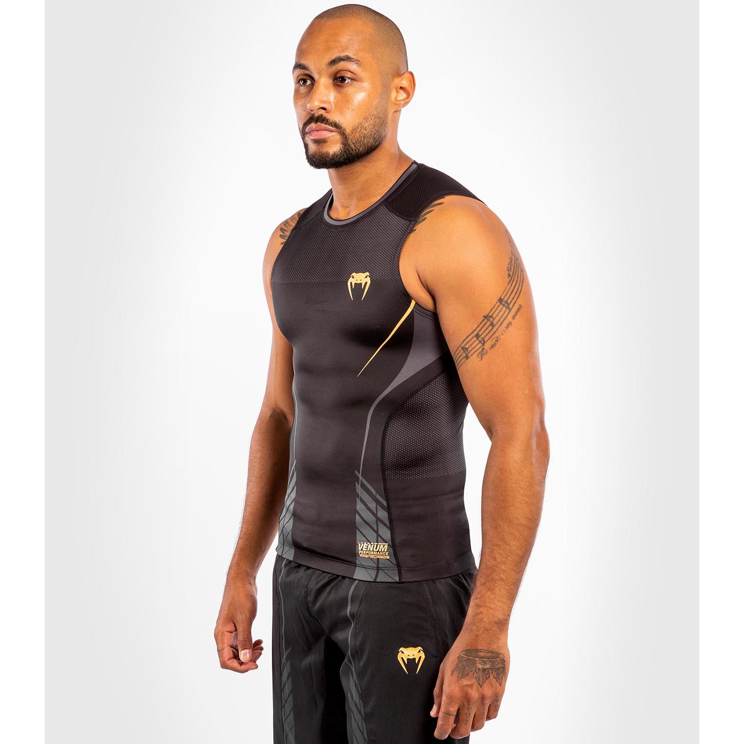 VENUM Rashguard, Sleeveless, Athletics, schwarz-gold, XXL