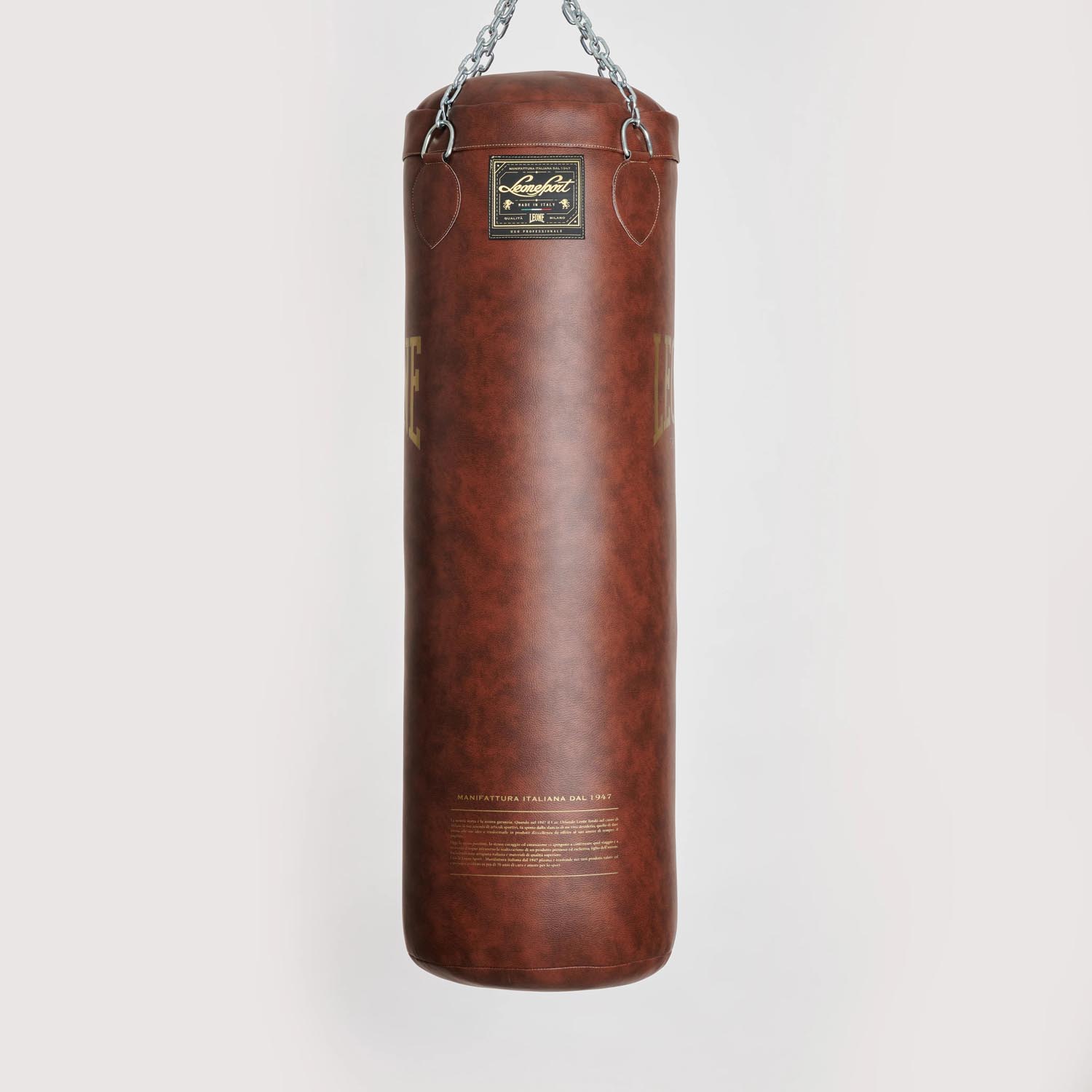 LEONE Boxing Bag, Apollo Vintage, AT823 brown, 30k g, 100 cm