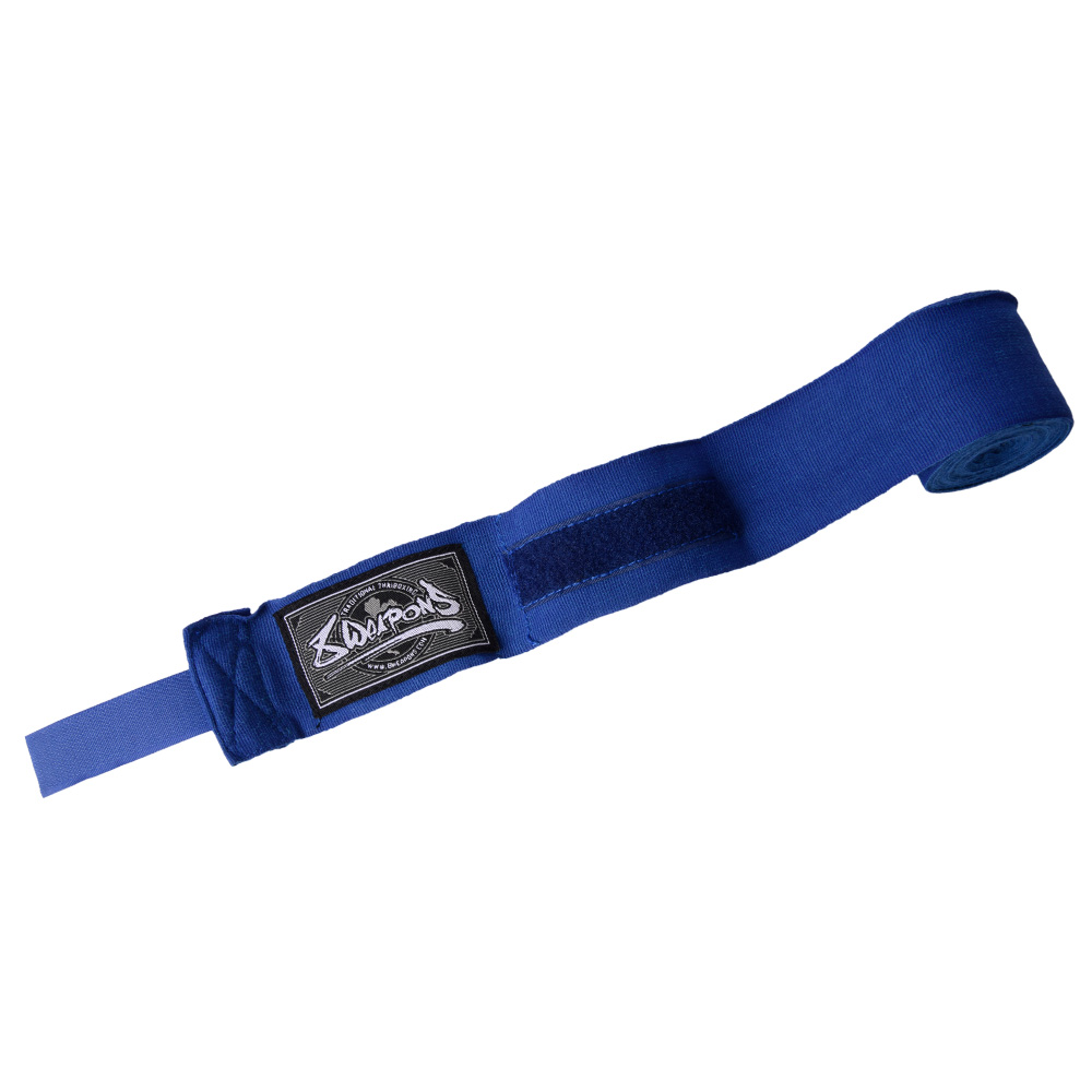 8 WEAPONS Hand Wraps, semi-elastic, 5 m, blue