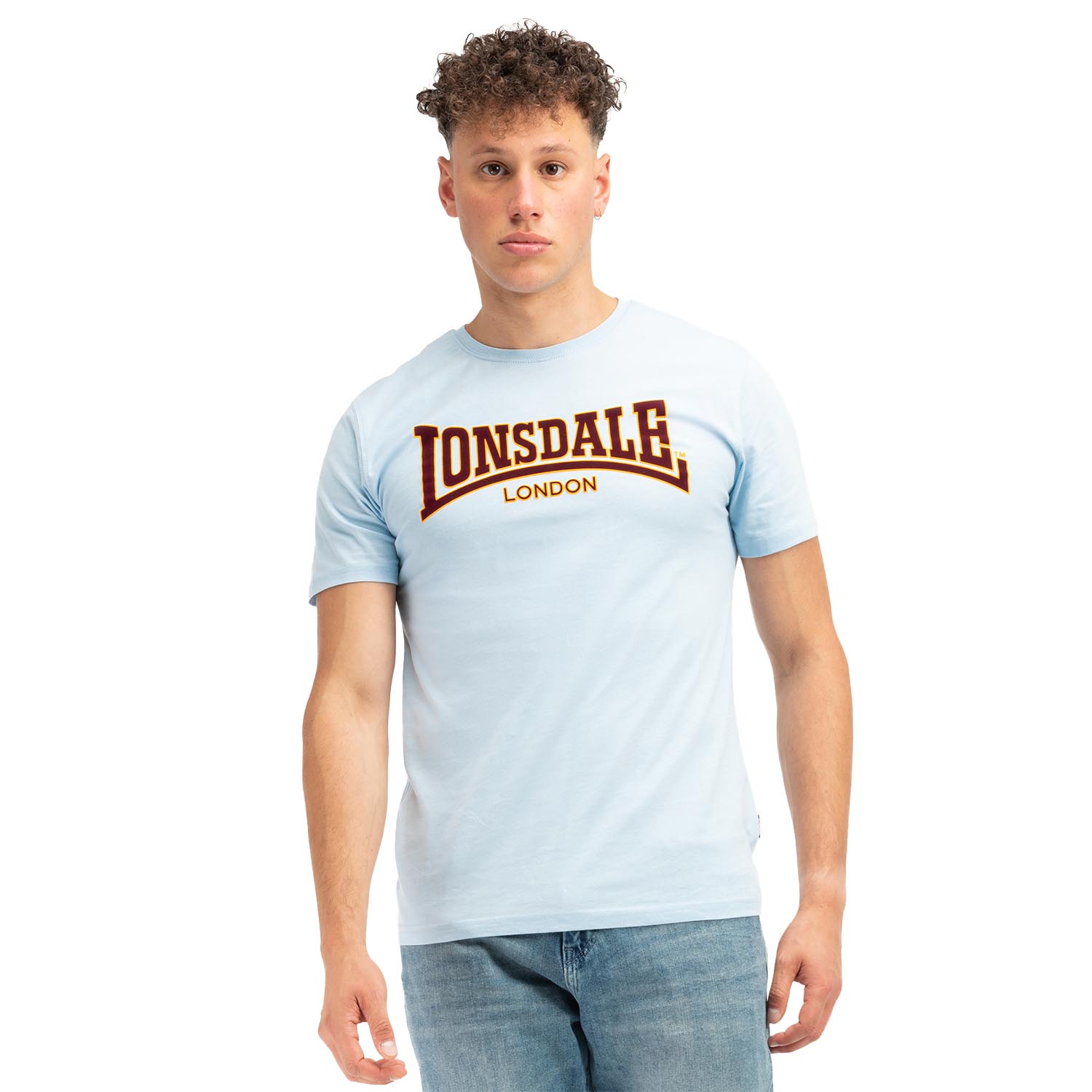 Lonsdale T-Shirt, Classic, sky blue, S