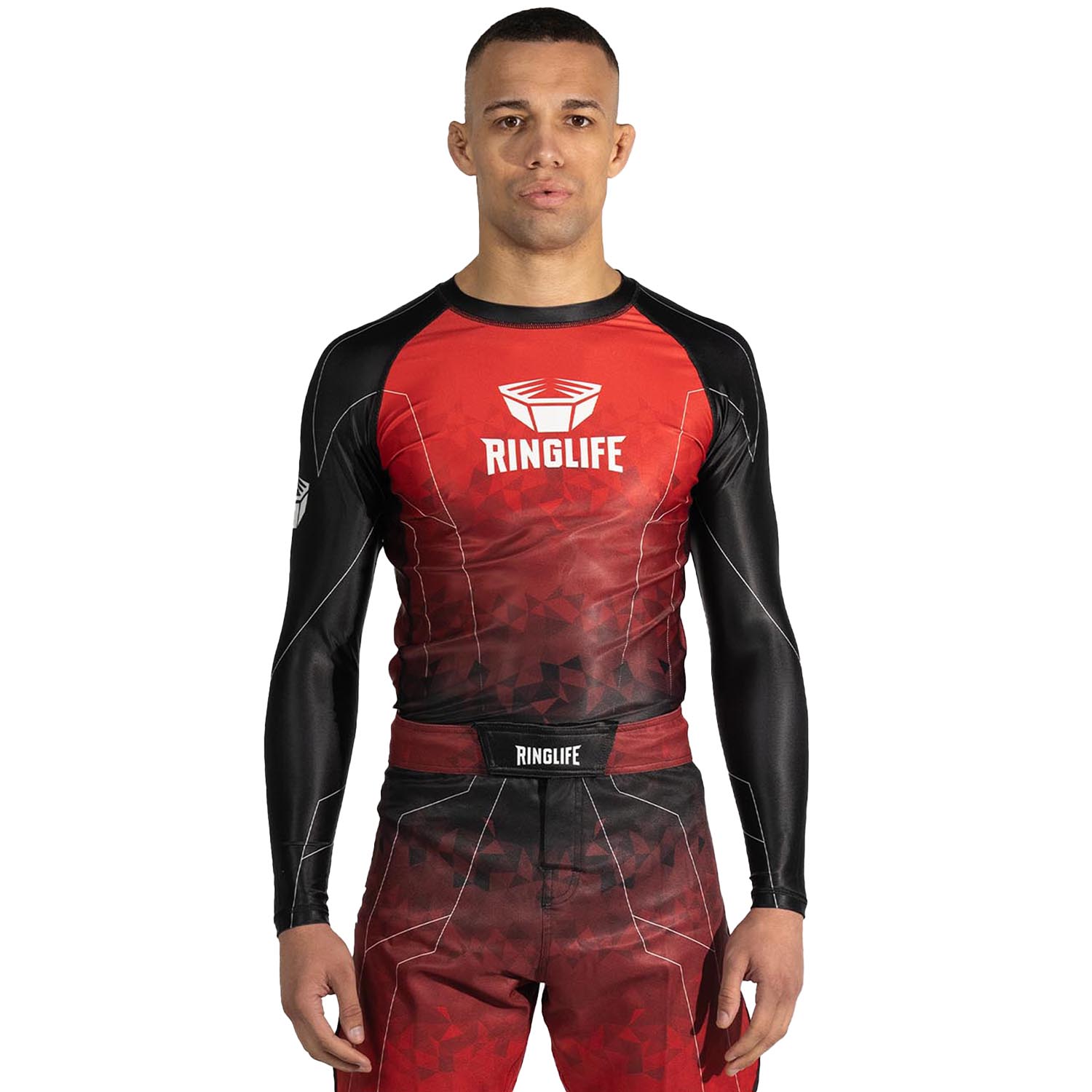 RINGLIFE Rashguard L/S - Transition black-red XXL