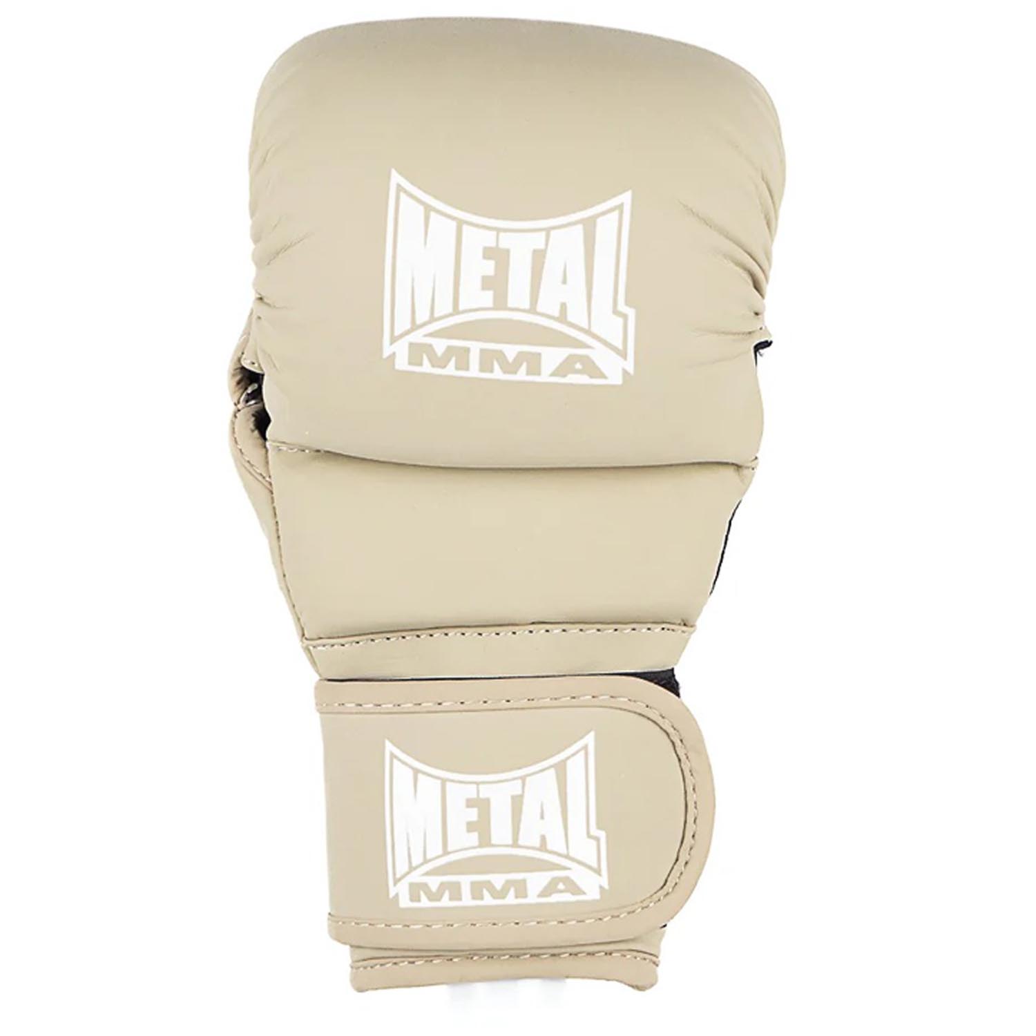 Metal Boxe MMA Sparring Gloves, The Shell, beige, XL