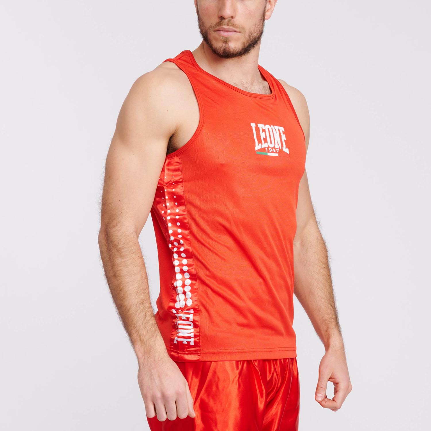 LEONE Boxing Top, Singlet, Boxing, AB726, red, M