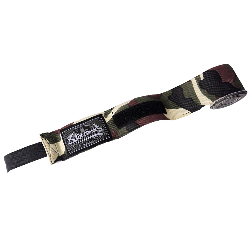 8 WEAPONS Hand Wraps, semi-elastic, 5 m, camo