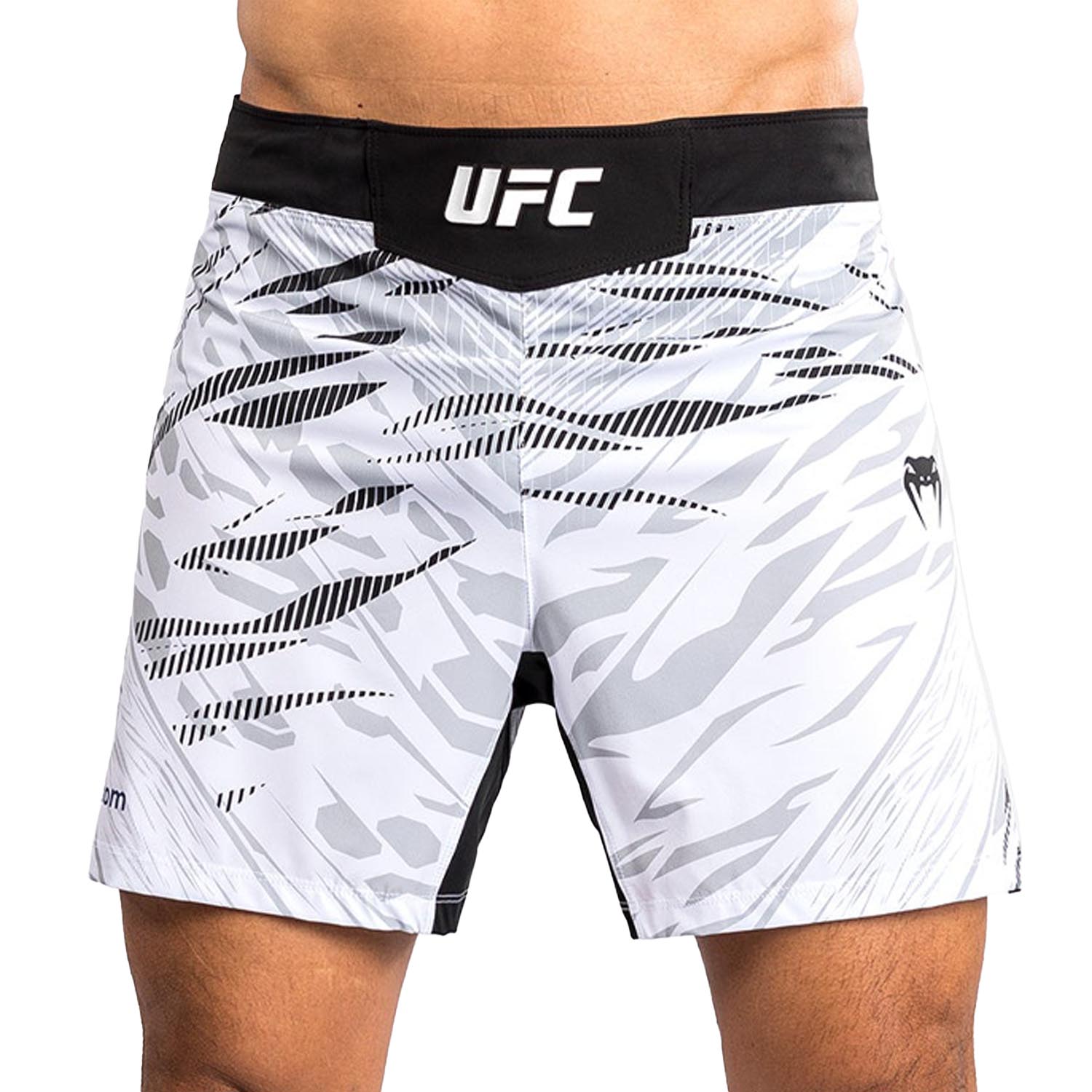 VENUM MMA Fight Shorts, UFC Fusion Authentic Fight Night, Short Fit, white-black, XXL