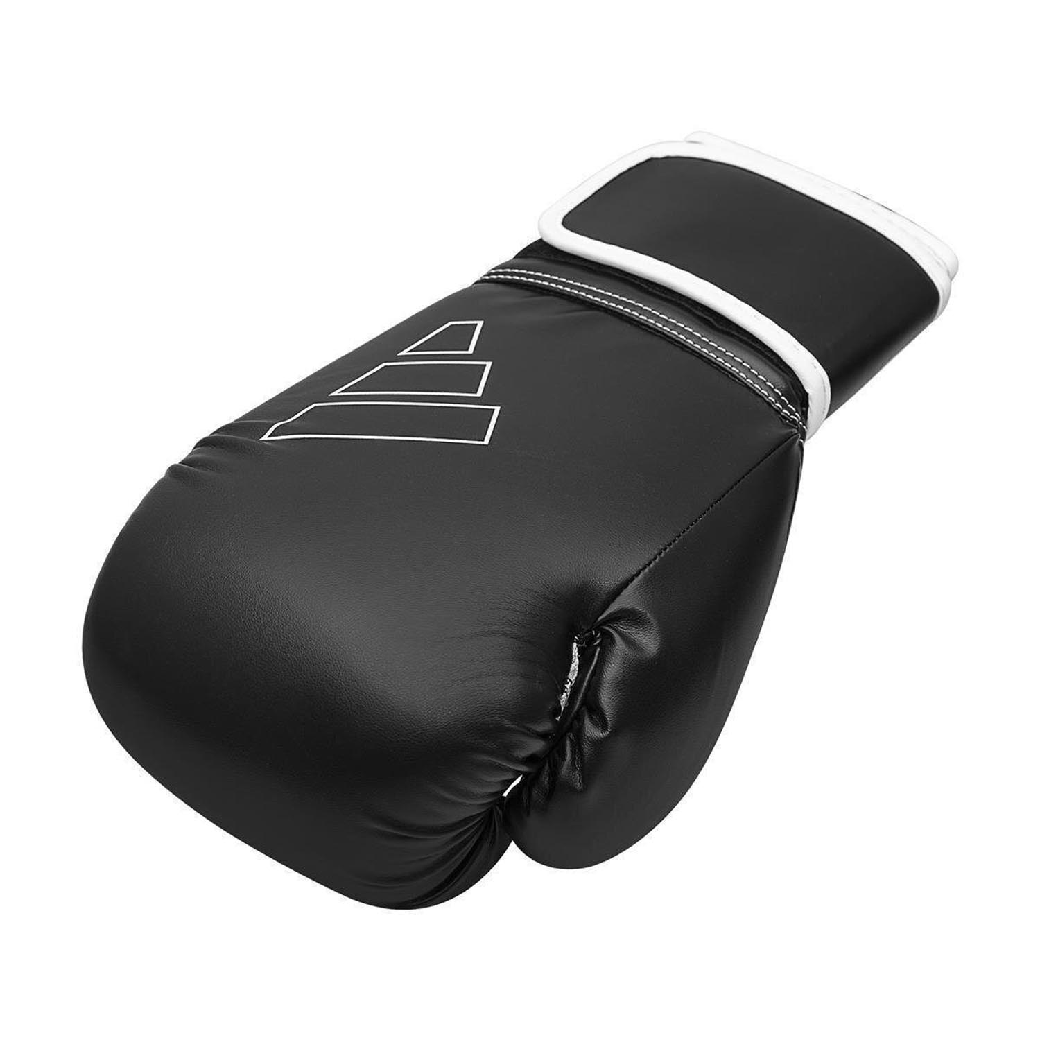 adidas Boxing Gloves, Hybrid, 80, black-white, 16 Oz