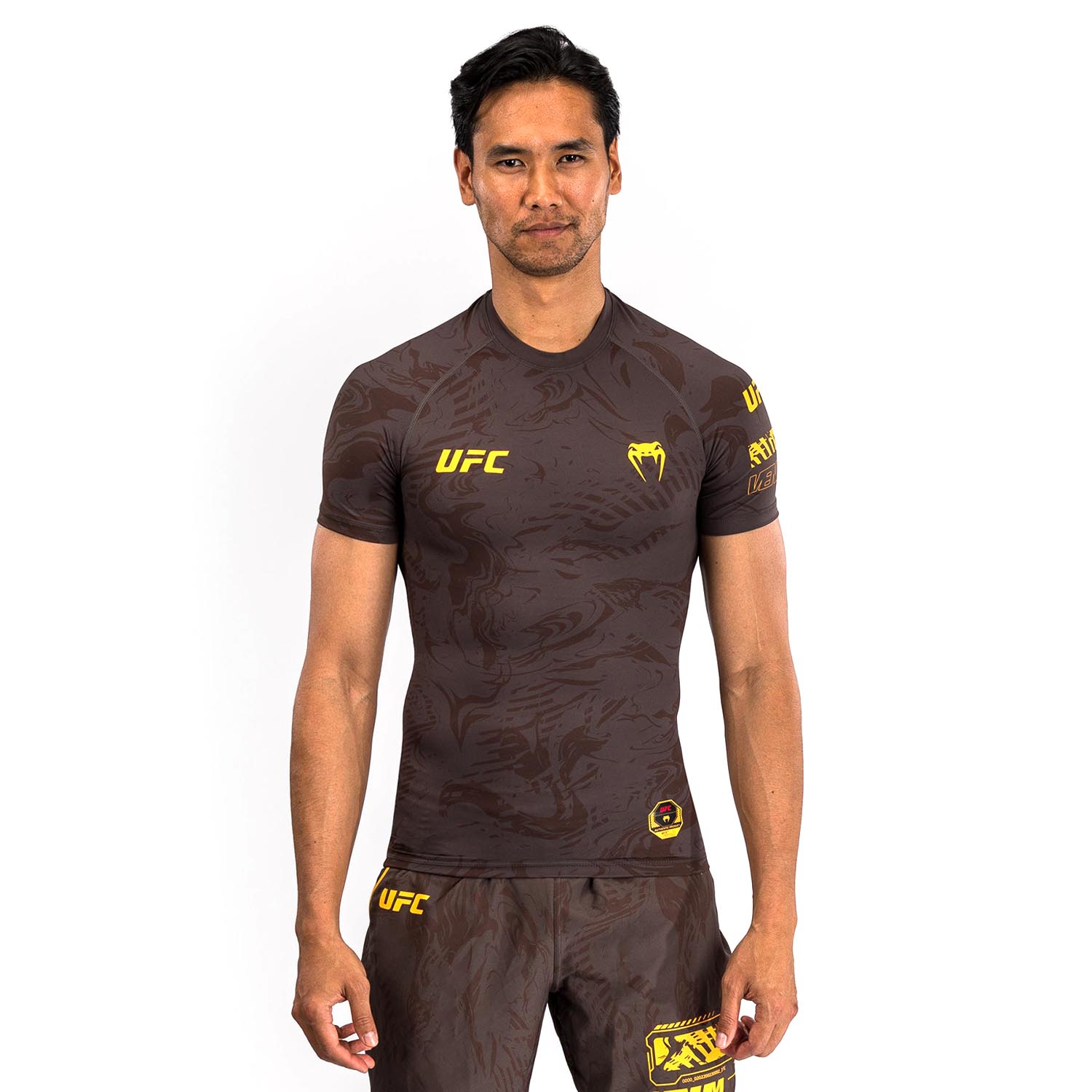 VENUM Rashguard S/S, UFC Fusion Fight Week, brown, M