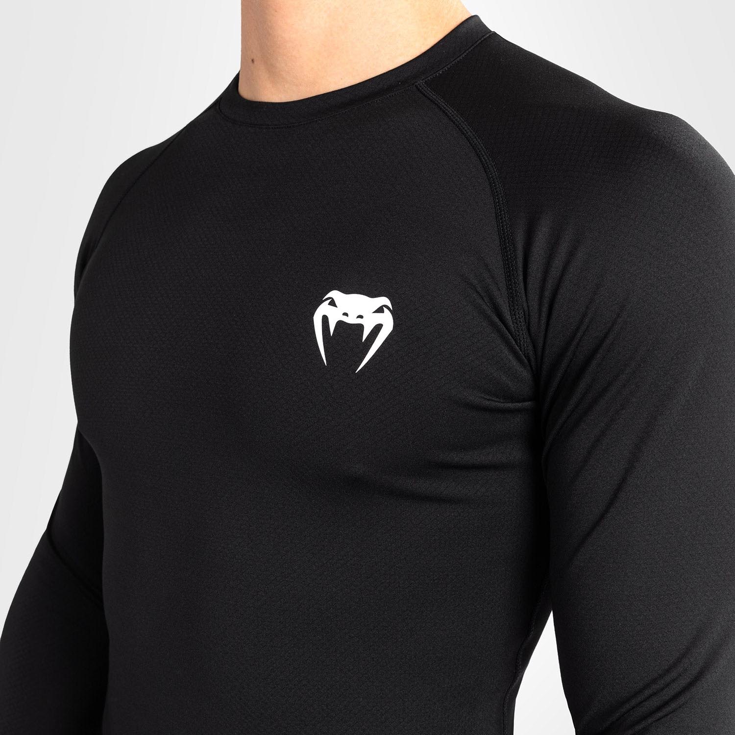 VENUM Rashguard, L/S, Contender, schwarz-weiß, M