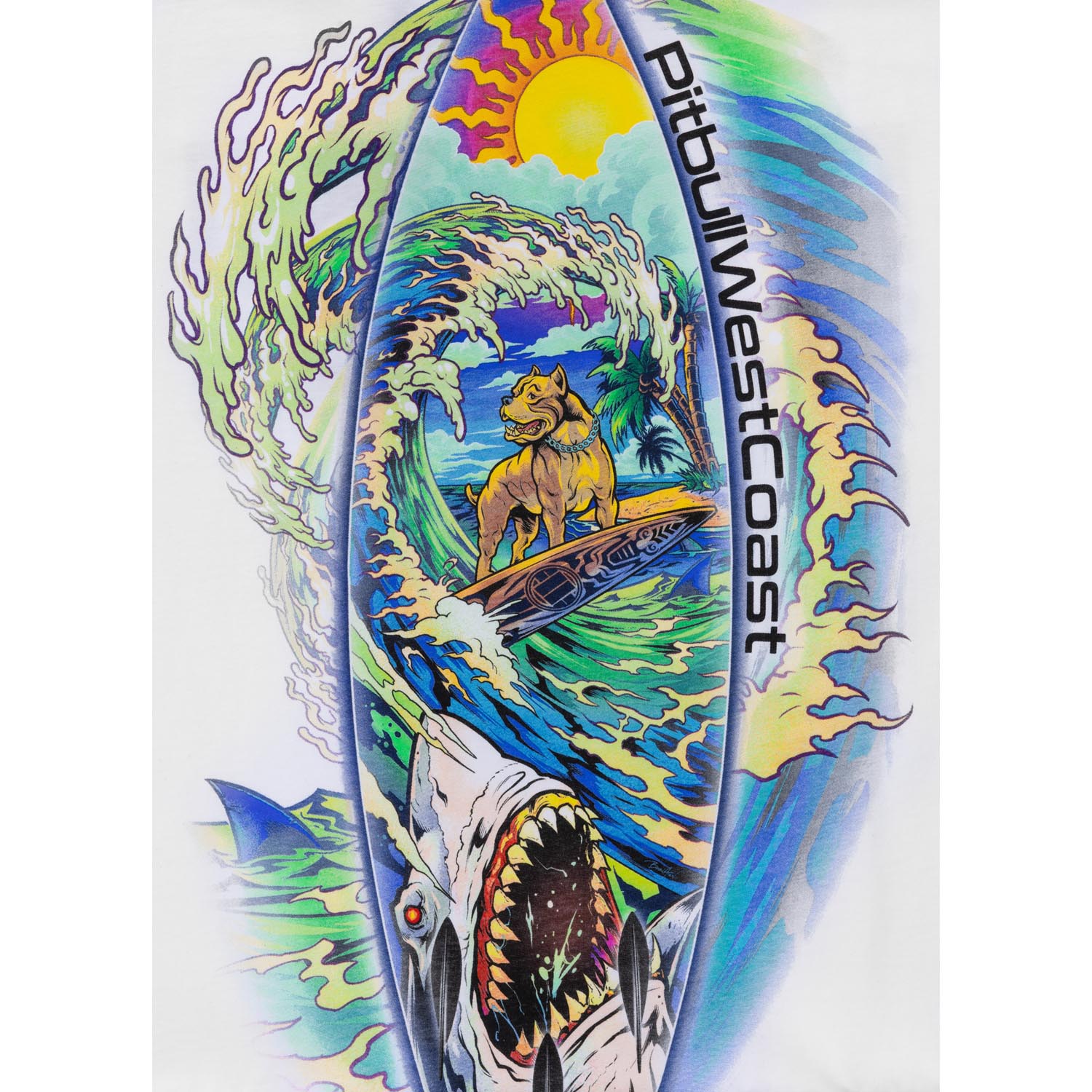 Pit Bull West Coast T-Shirt, Camino, white, XXXL