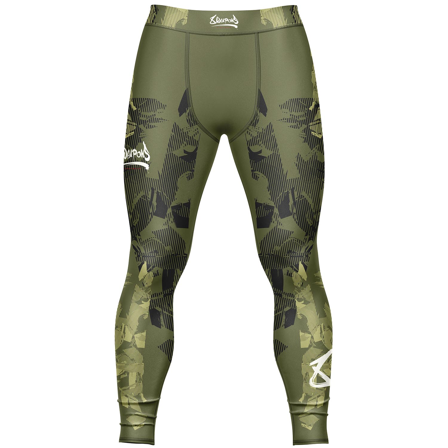 8 WEAPONS Compression Pants, Hit 2.0, olive-black, XXL