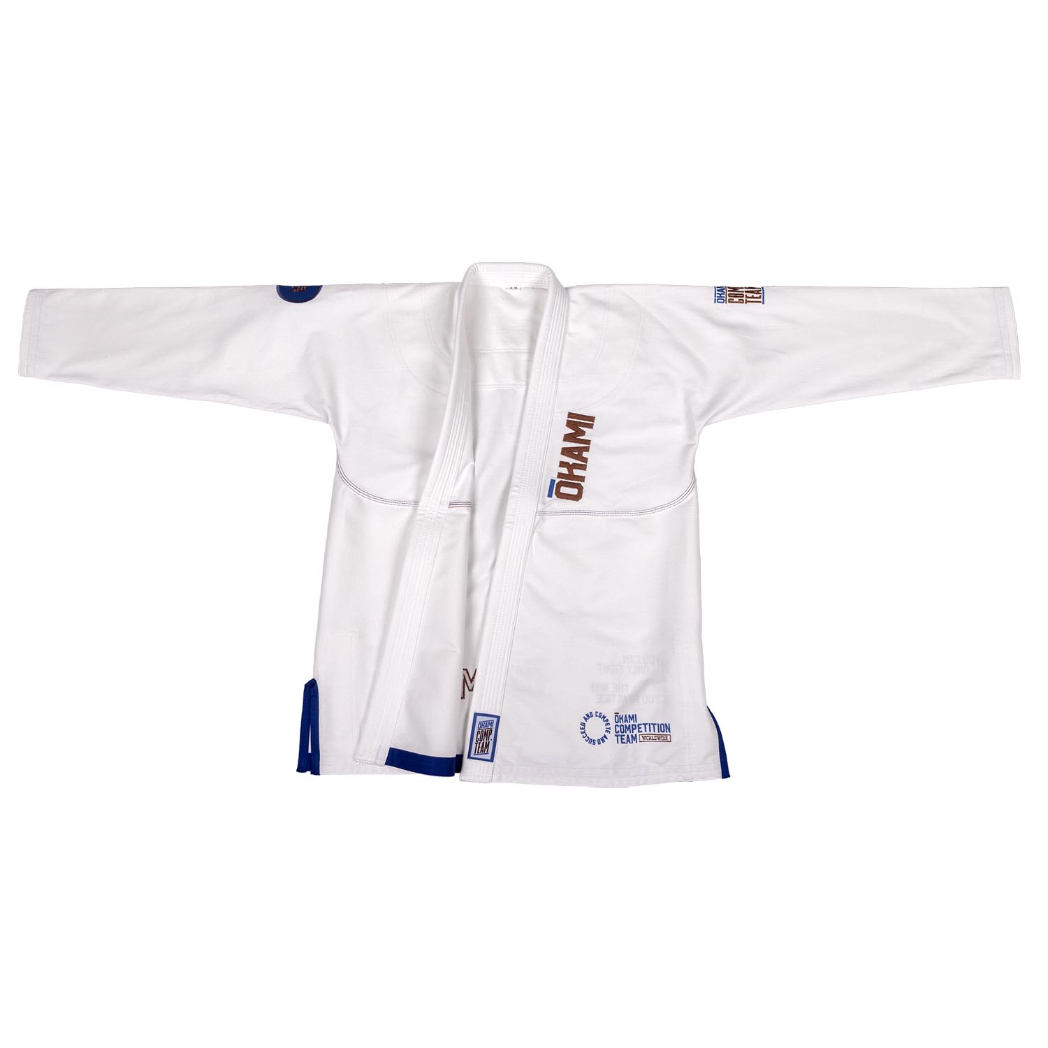 OKAMI BJJ GI, Competition Team V2, white, A4