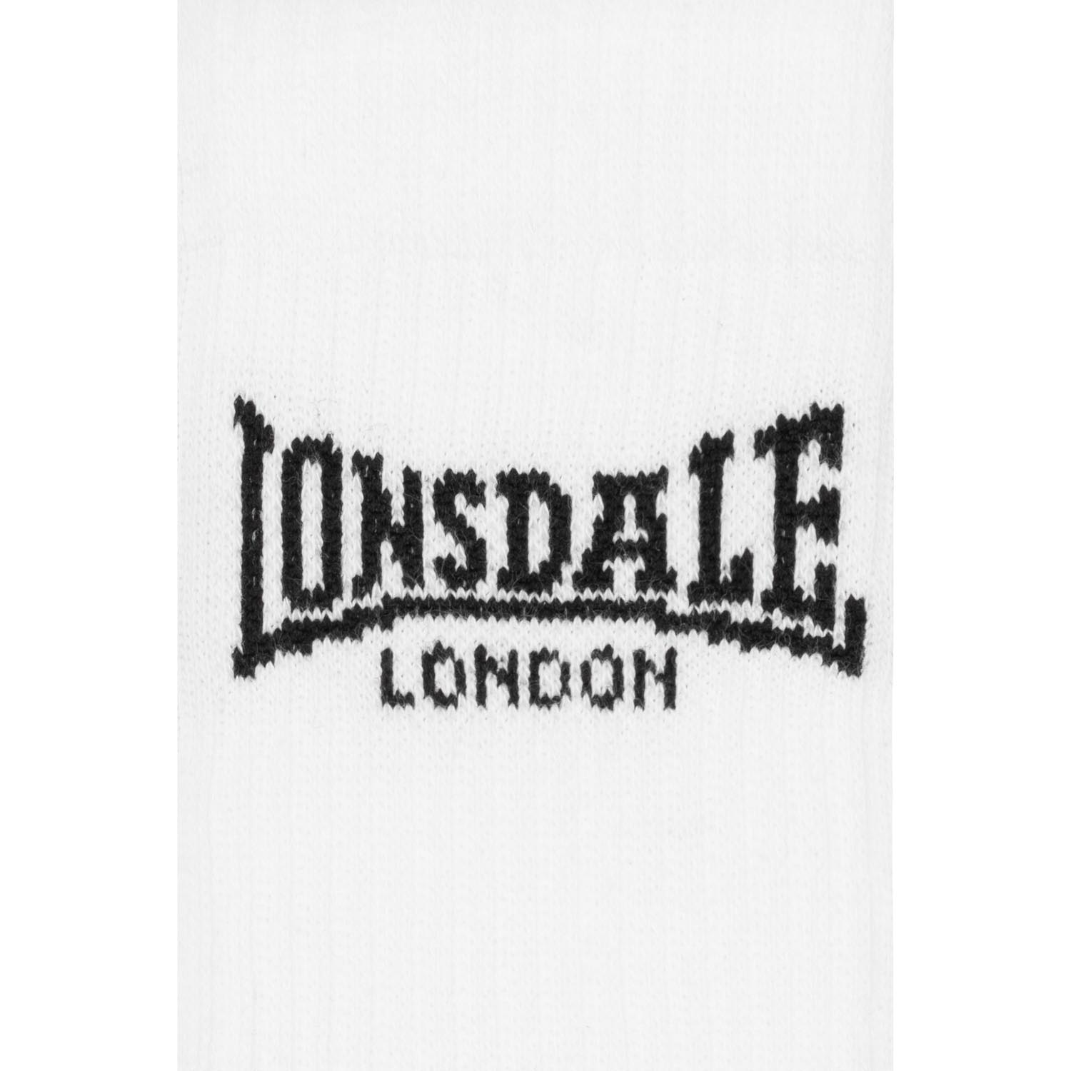 Lonsdale Socks, Gilbert, white-black, 39-42