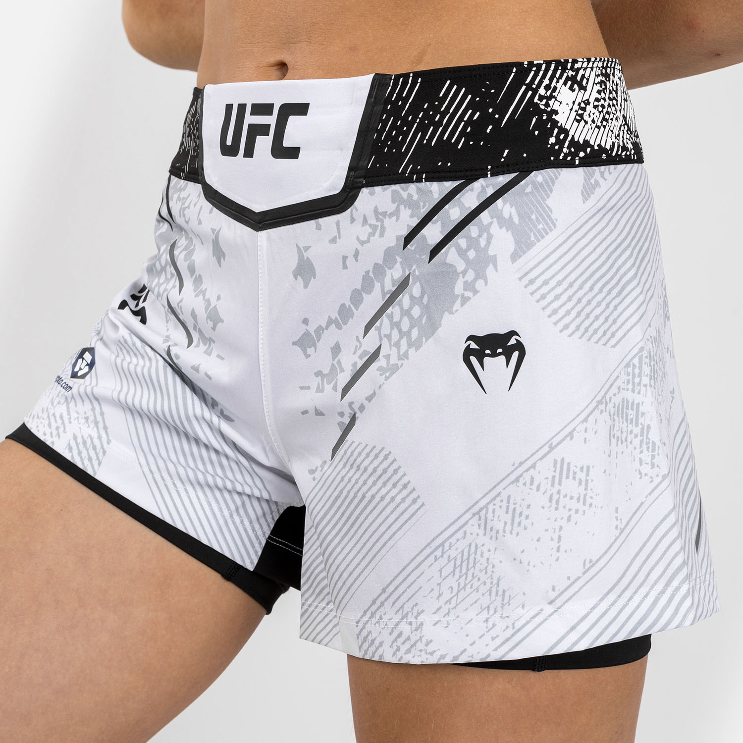 VENUM MMA Fight Shorts, Damen, UFC Fight Night, Adrenaline, weiß, XS