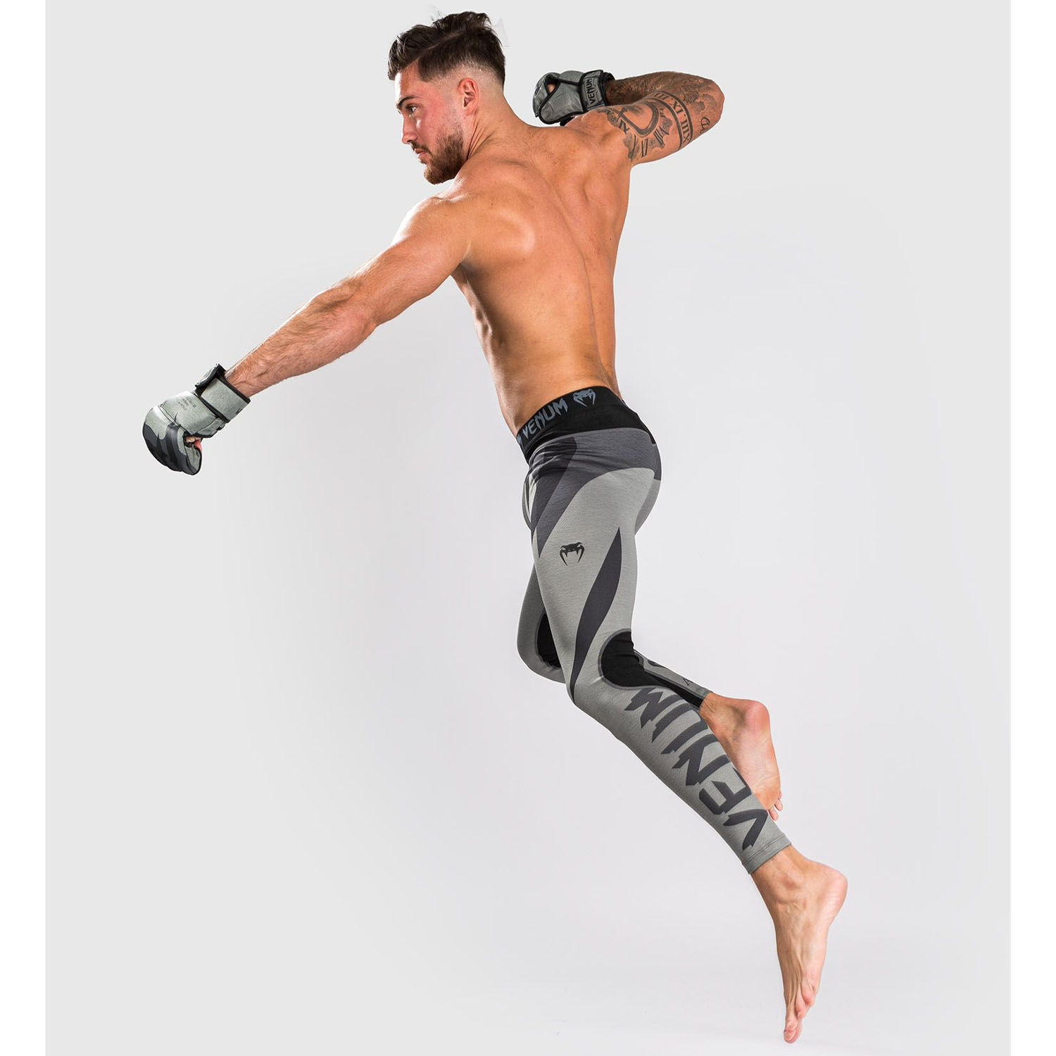 VENUM Compression Pants, Stone, grau, XXL