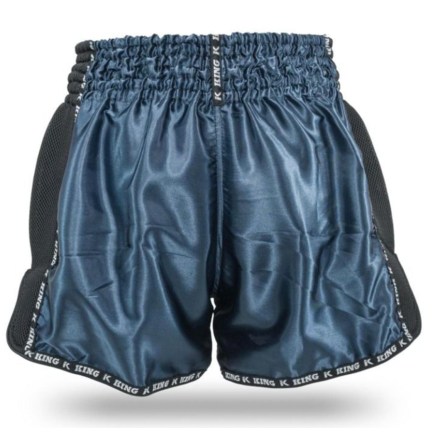 KING PRO BOXING Muay Thai Shorts, Bangkok 5, petrol-black, XL
