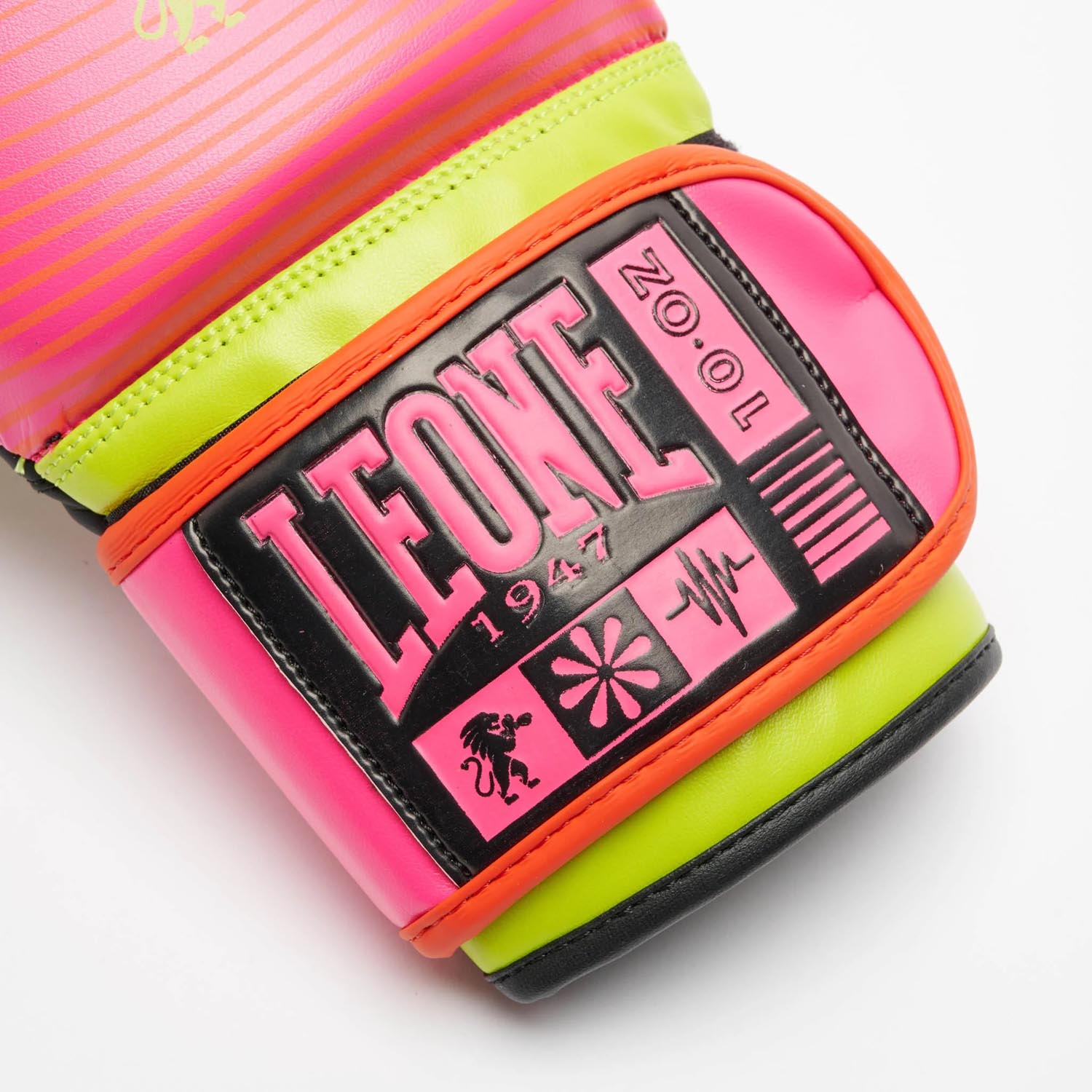 LEONE Boxing Gloves, Waves, pink, 16 Oz