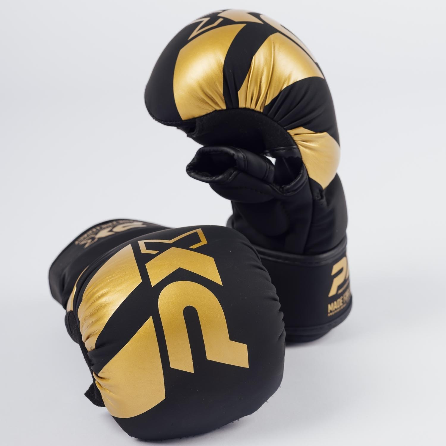 PX MMA Sparring Gloves, black-gold, L/XL