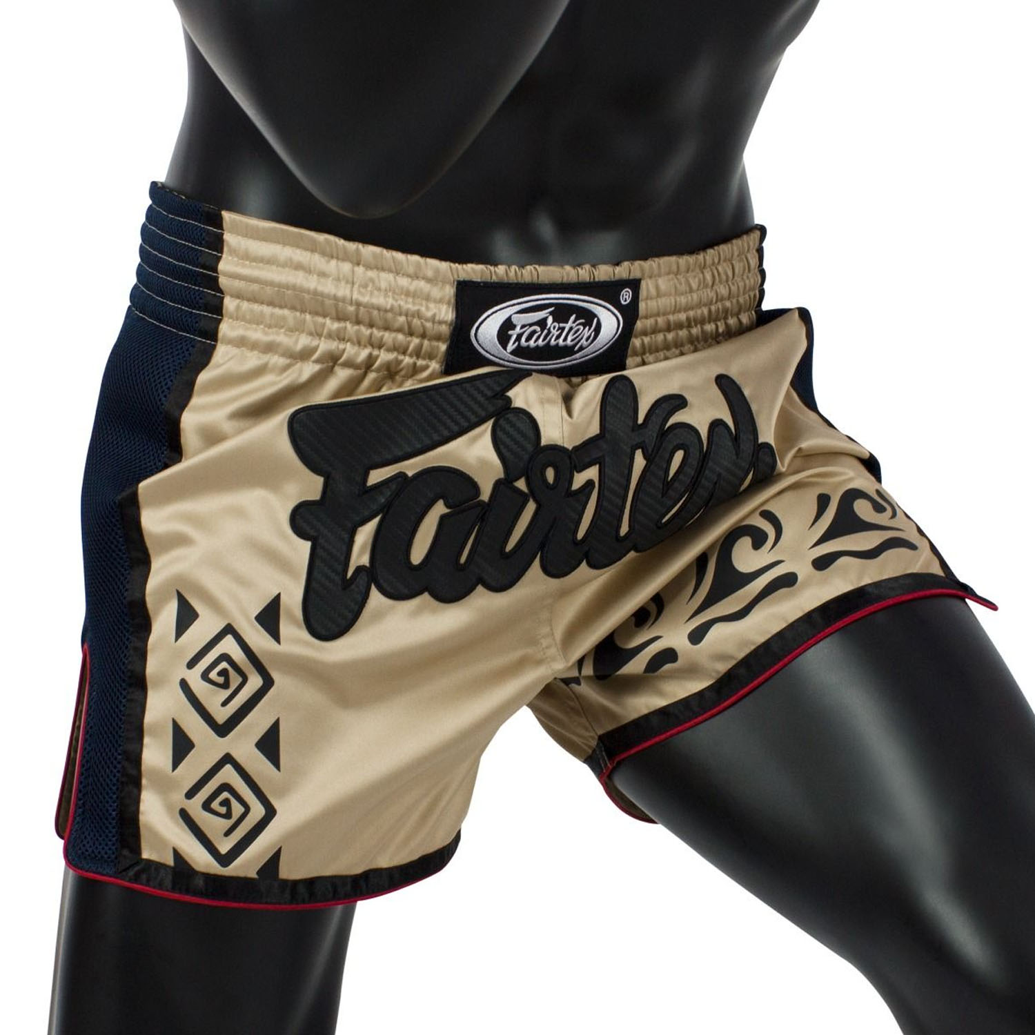 Fairtex Muay Thai Shorts, BS1713, Tribal, beige, S