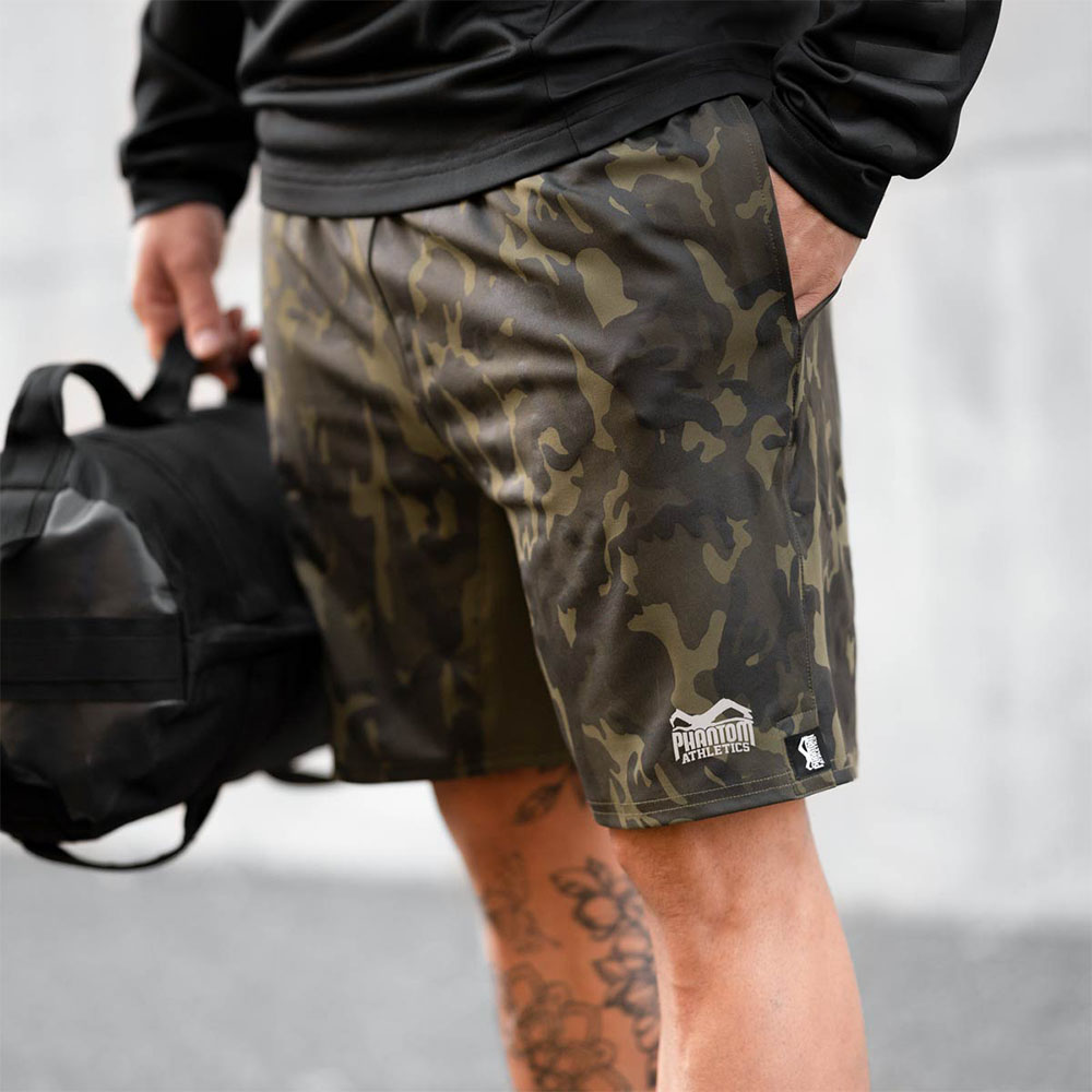 Phantom Athletics Fitness Shorts, Shadow, camo, S
