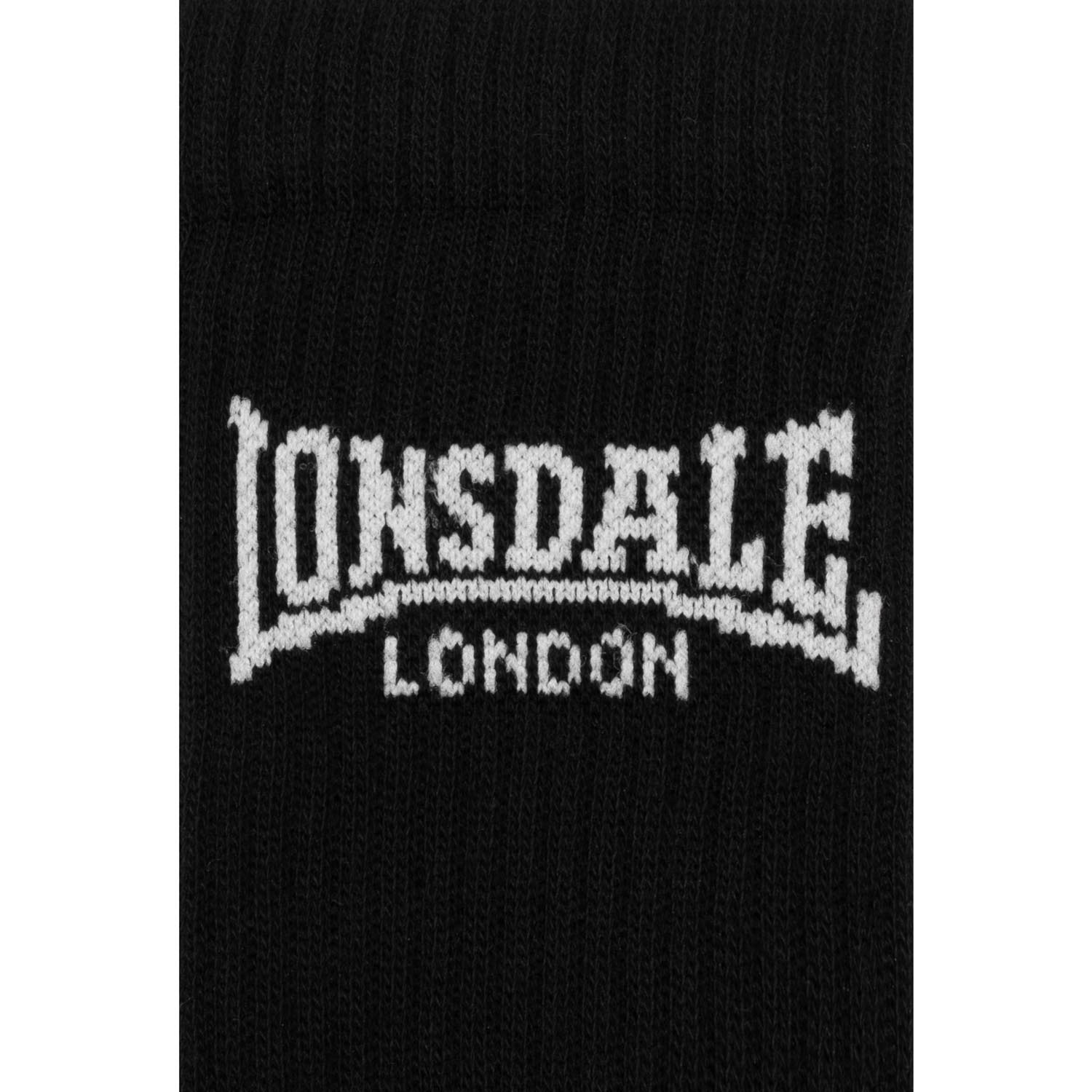 Lonsdale Socken, Gilbert, 6er-Pack, schwarz-weiß, 43-46