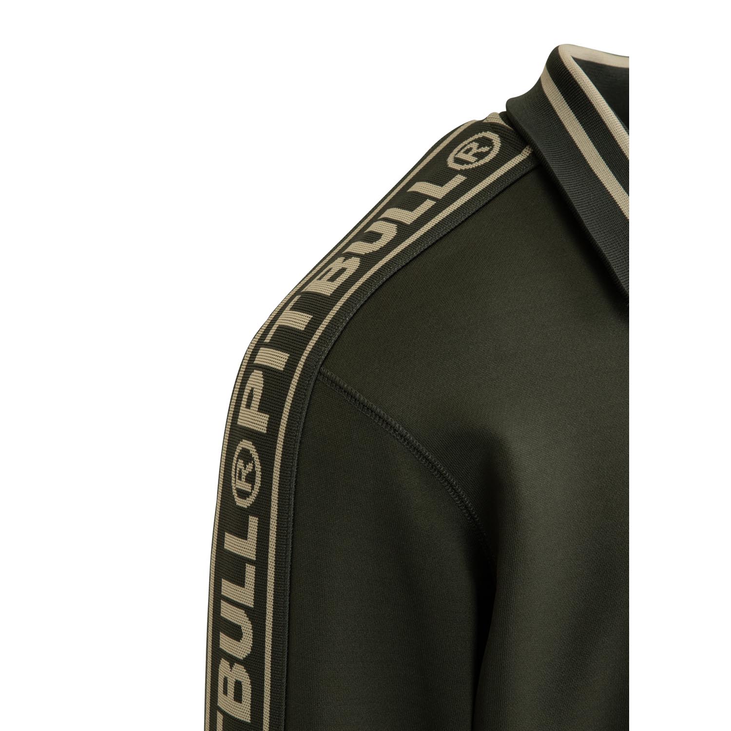 Pit Bull West Coast Trainingsjacke, Tape Logo, olive, XXL